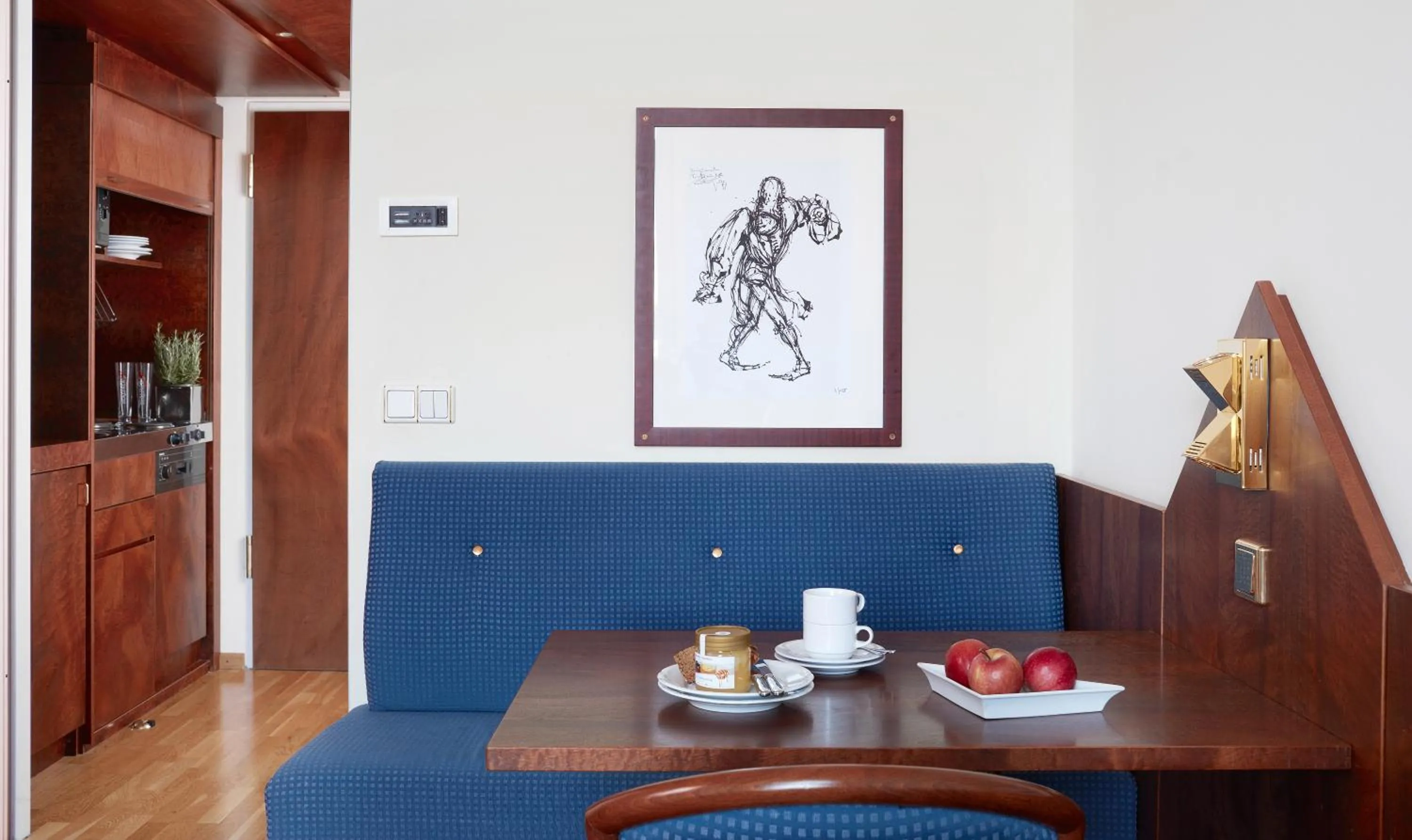 Kitchen or kitchenette in Living Hotel Weißensee