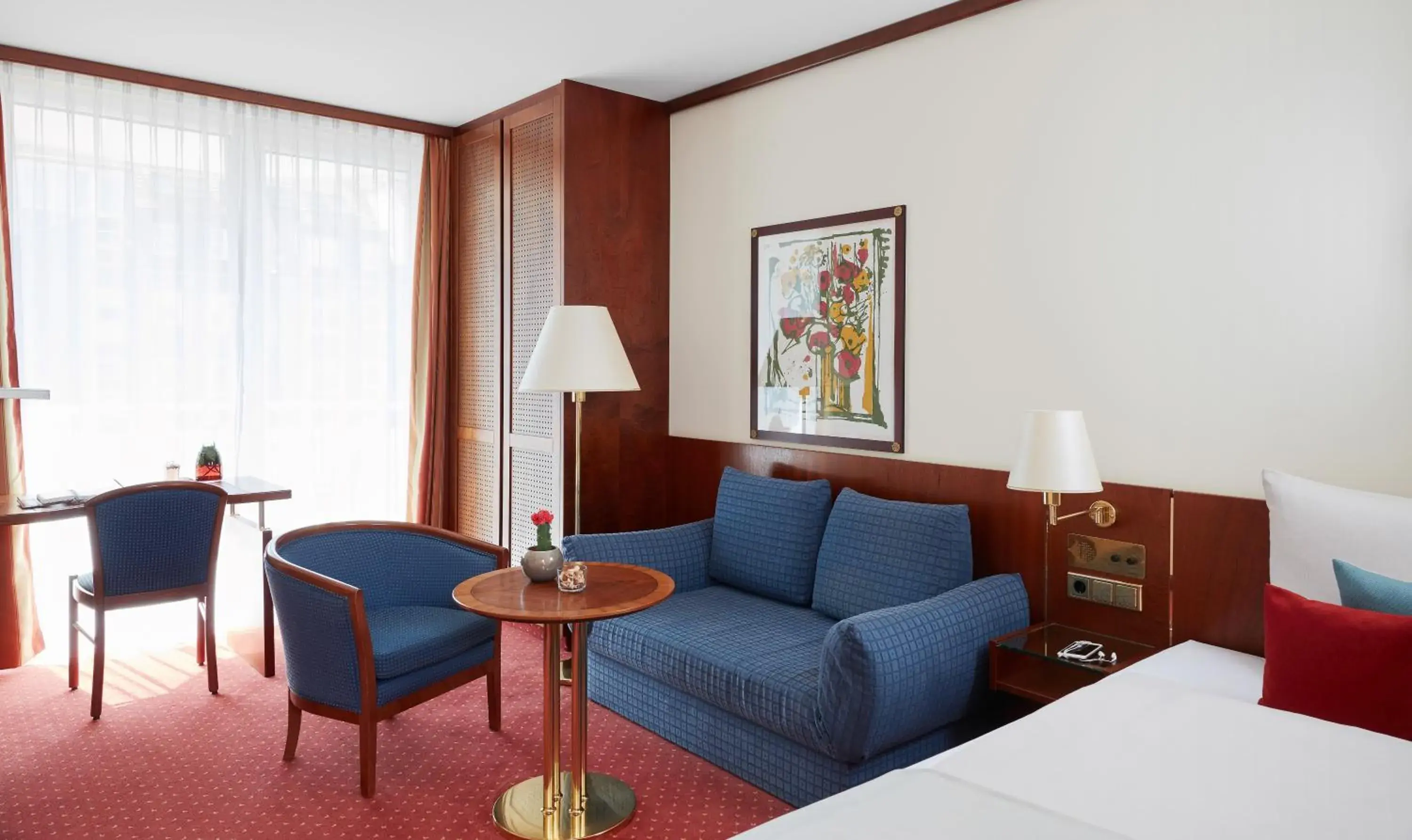 View (from property/room), Bed in Living Hotel Weißensee View (from property/room), Bed in Living Hotel Weißensee