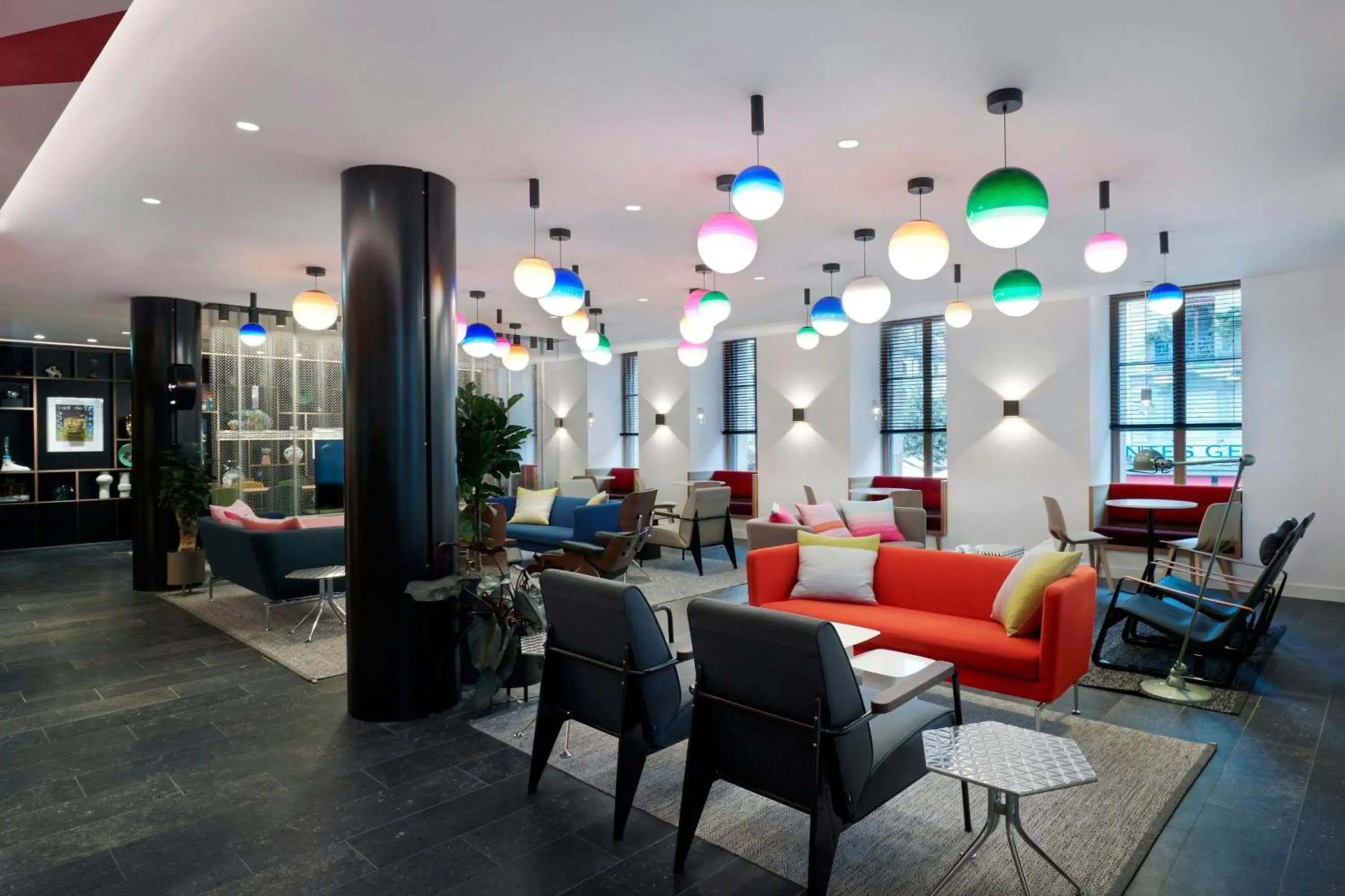 Lobby or reception in citizenM Geneva Lobby or reception in citizenM Geneva