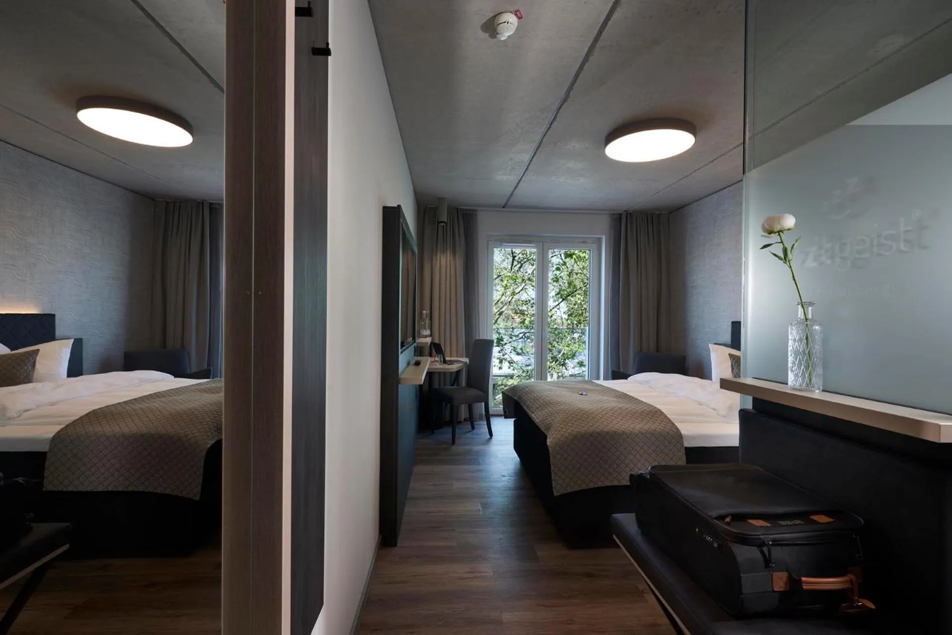 Bed in Hotel Zeitgeist