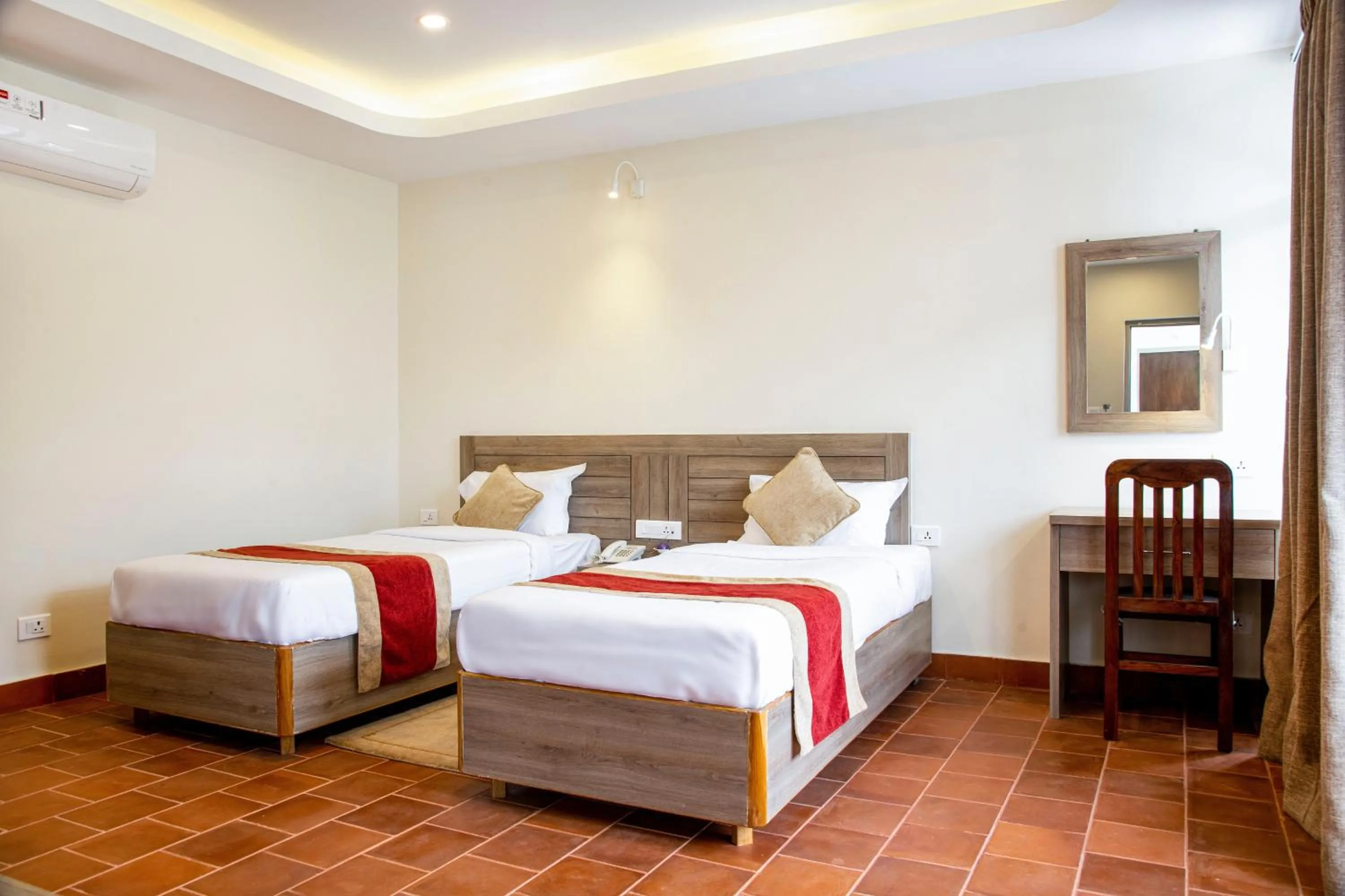 Bed in Gateway Himalaya Resort