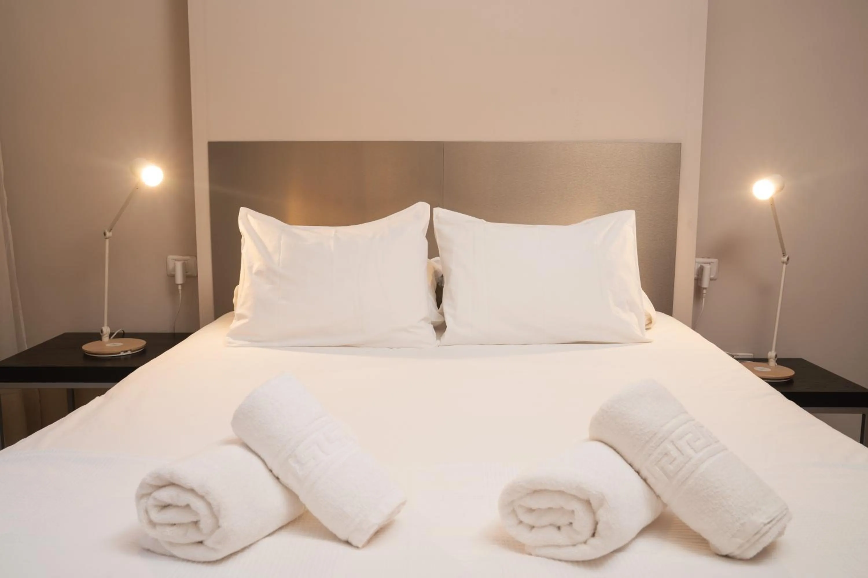 Bed in Holiday House Penthouse in La Gomera