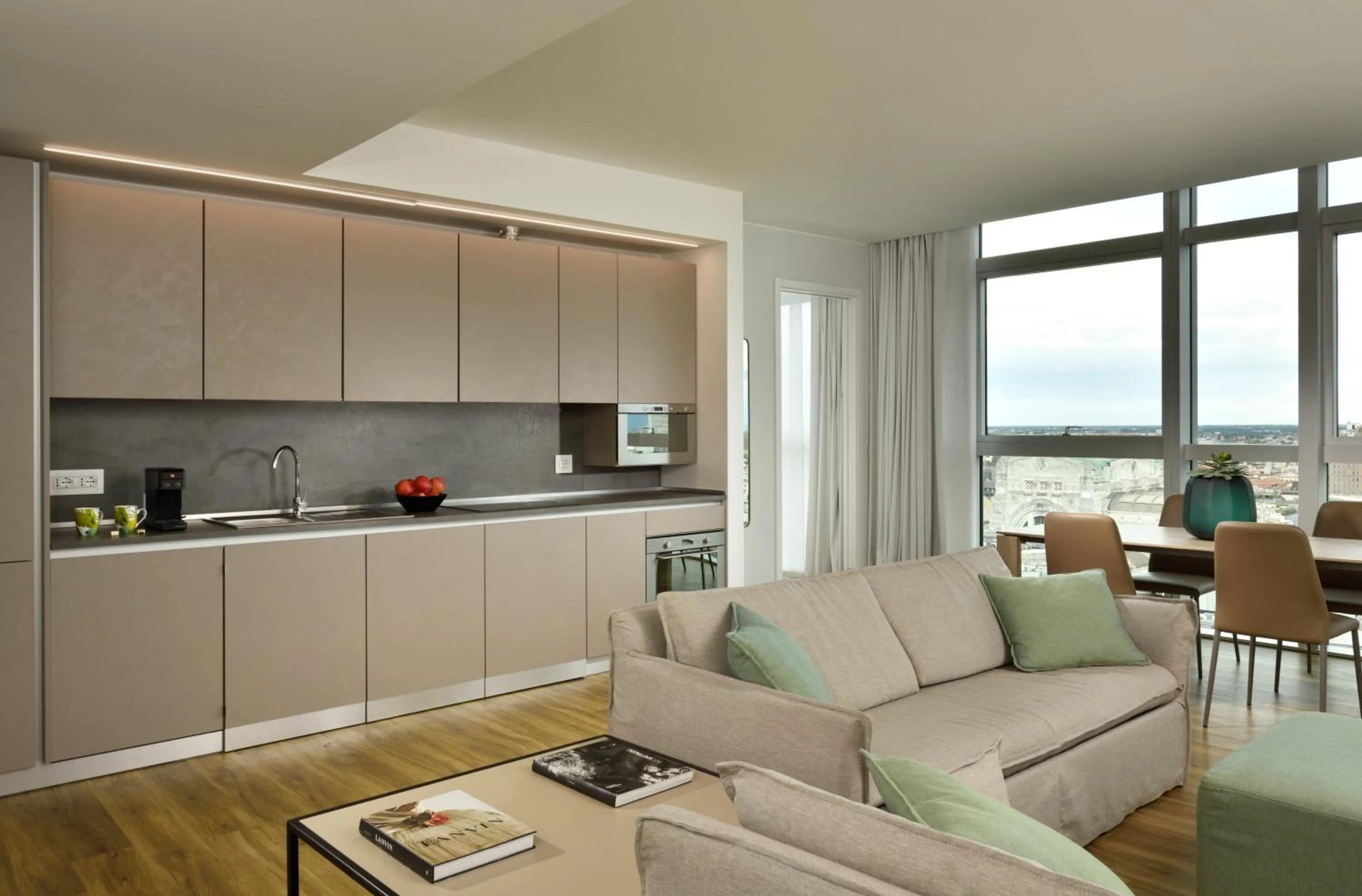 Kitchen or kitchenette in Torre Galfa Milano Luxury Apartments UNA Esperienze