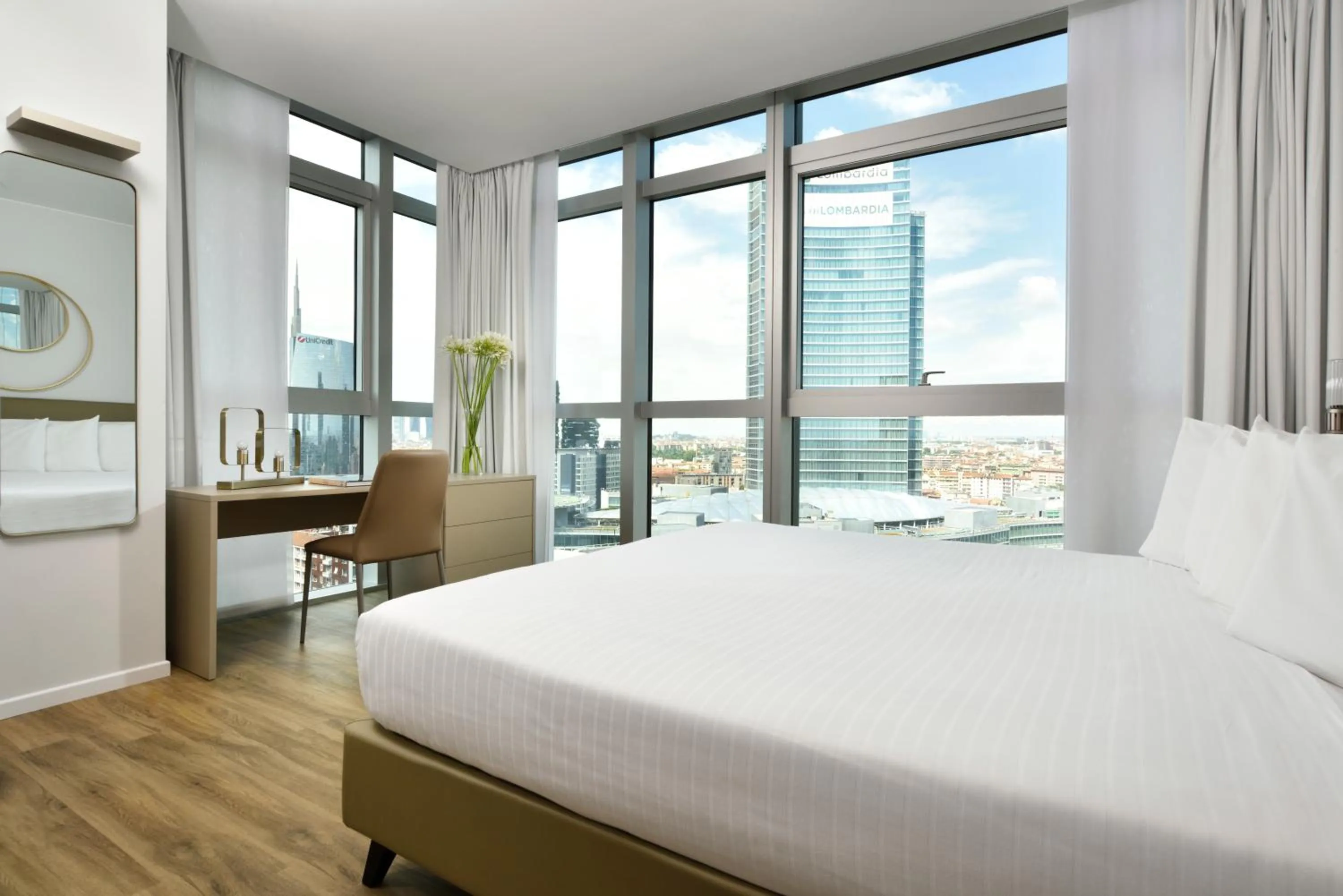 Bedroom, Bed in Torre Galfa Milano Luxury Apartments UNA Esperienze