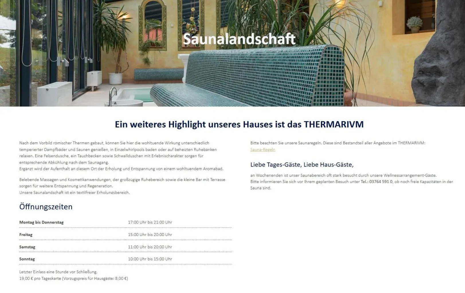 Spa and wellness centre/facilities in Hotel Meerane