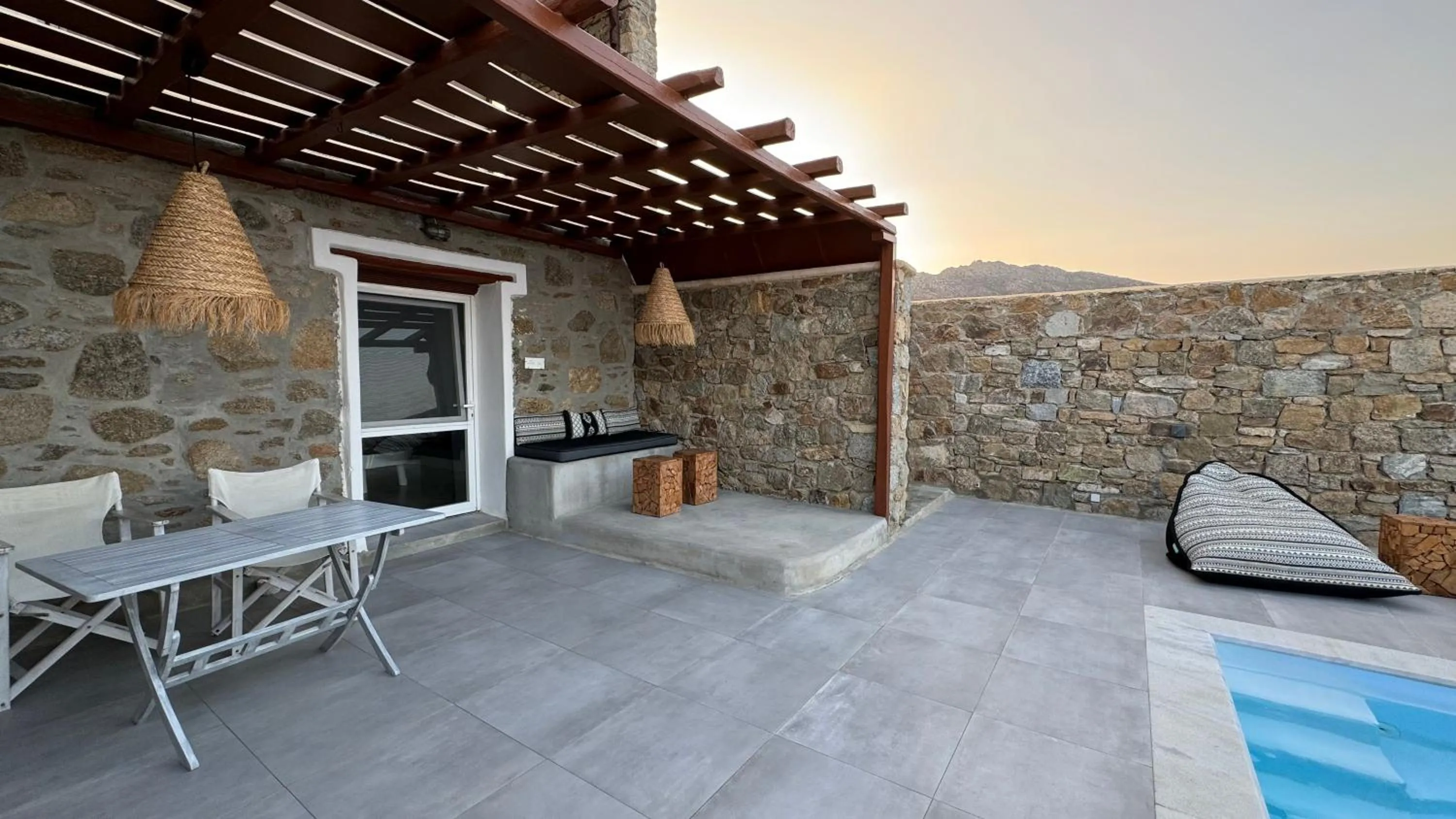 Patio in Sea Breeze Mykonos