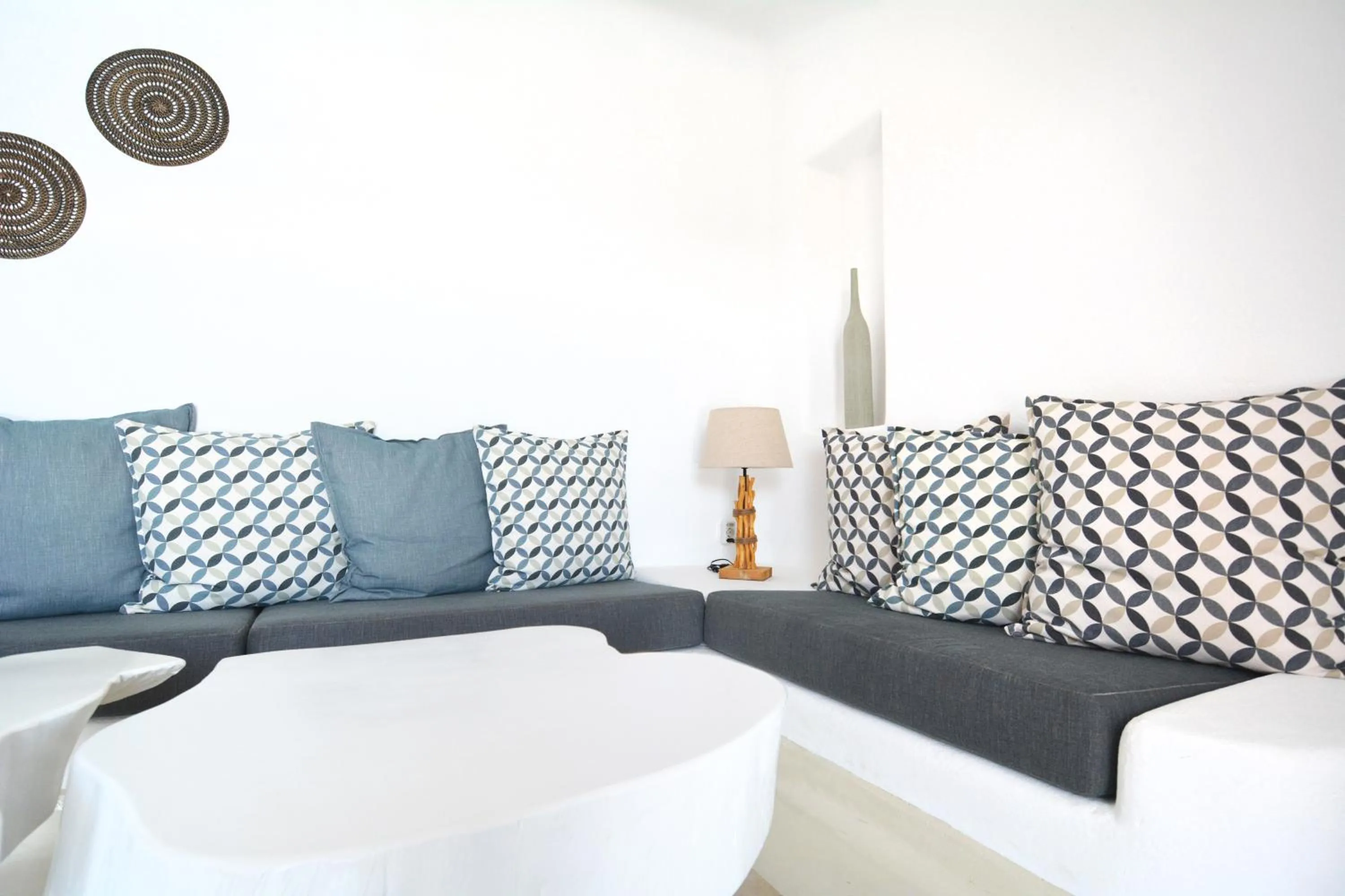 Living room in Sea Breeze Mykonos