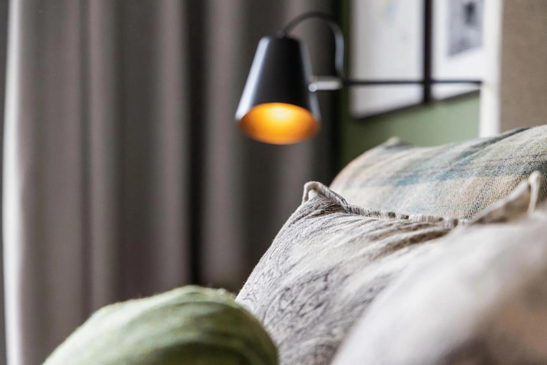 Decorative detail, Bed in Torekov Hotell