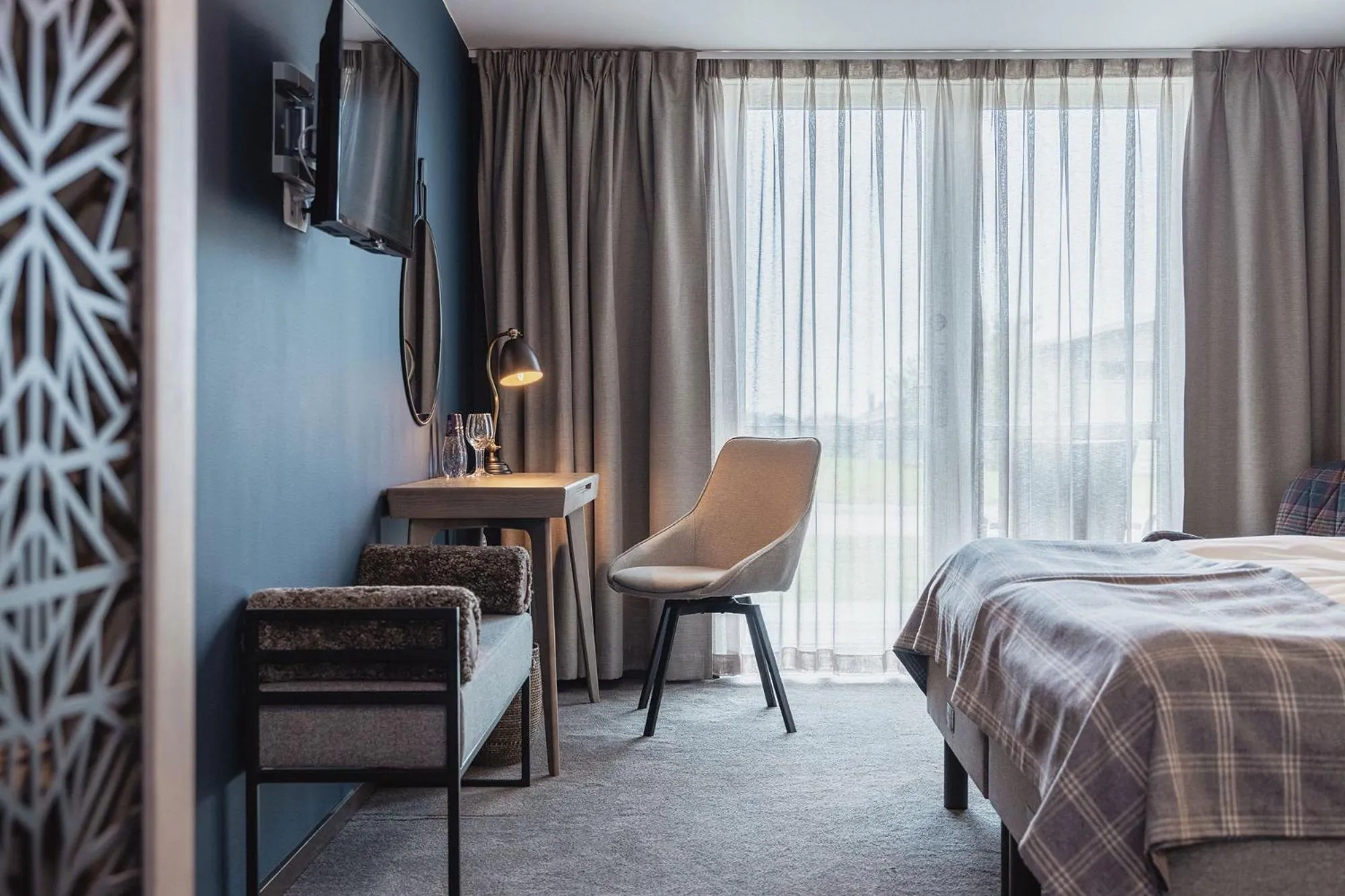 Photo of the whole room, Bed in Torekov Hotell