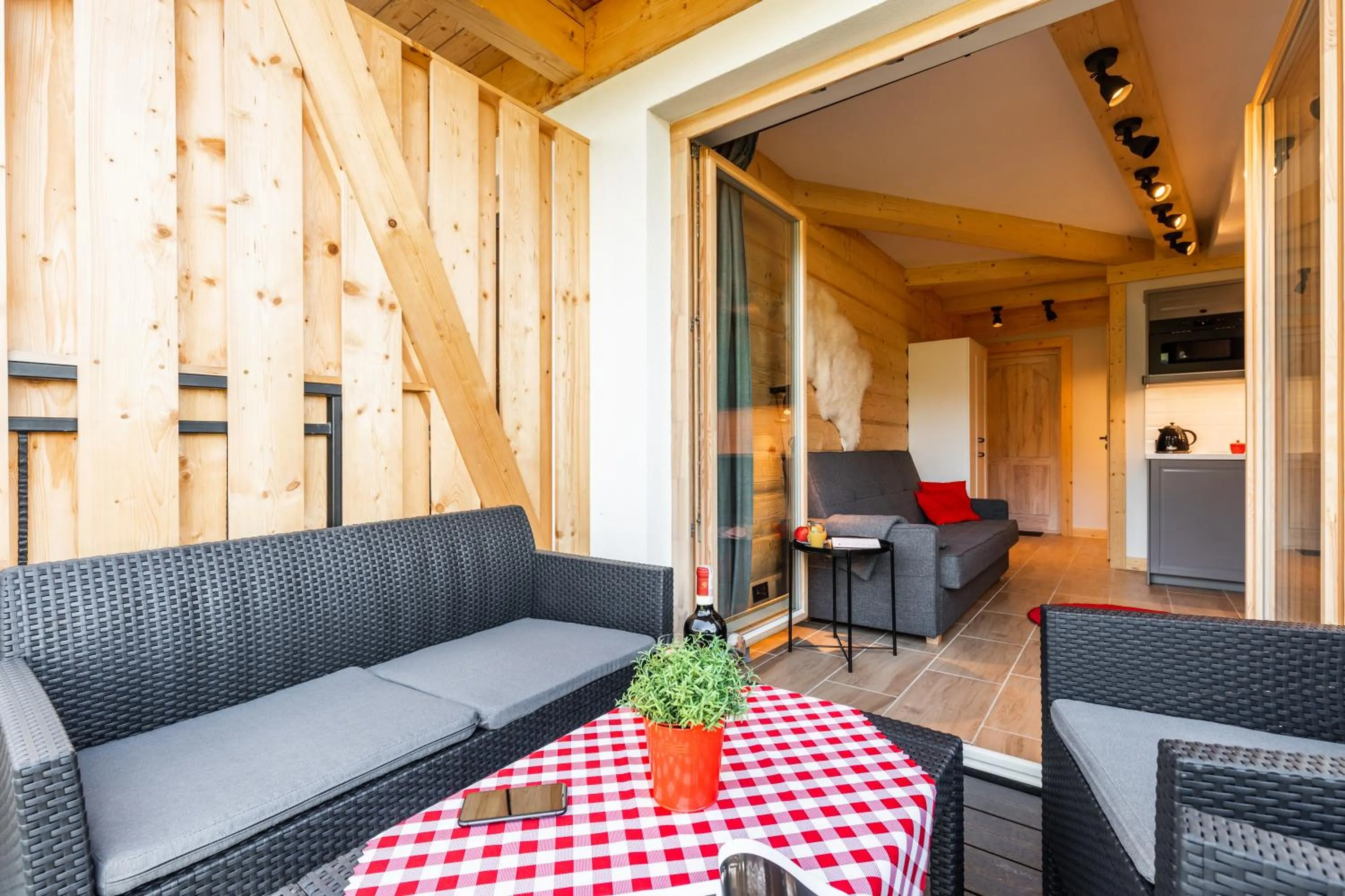 Balcony/Terrace in Apartamenty Zobacz Giewont Zakopane