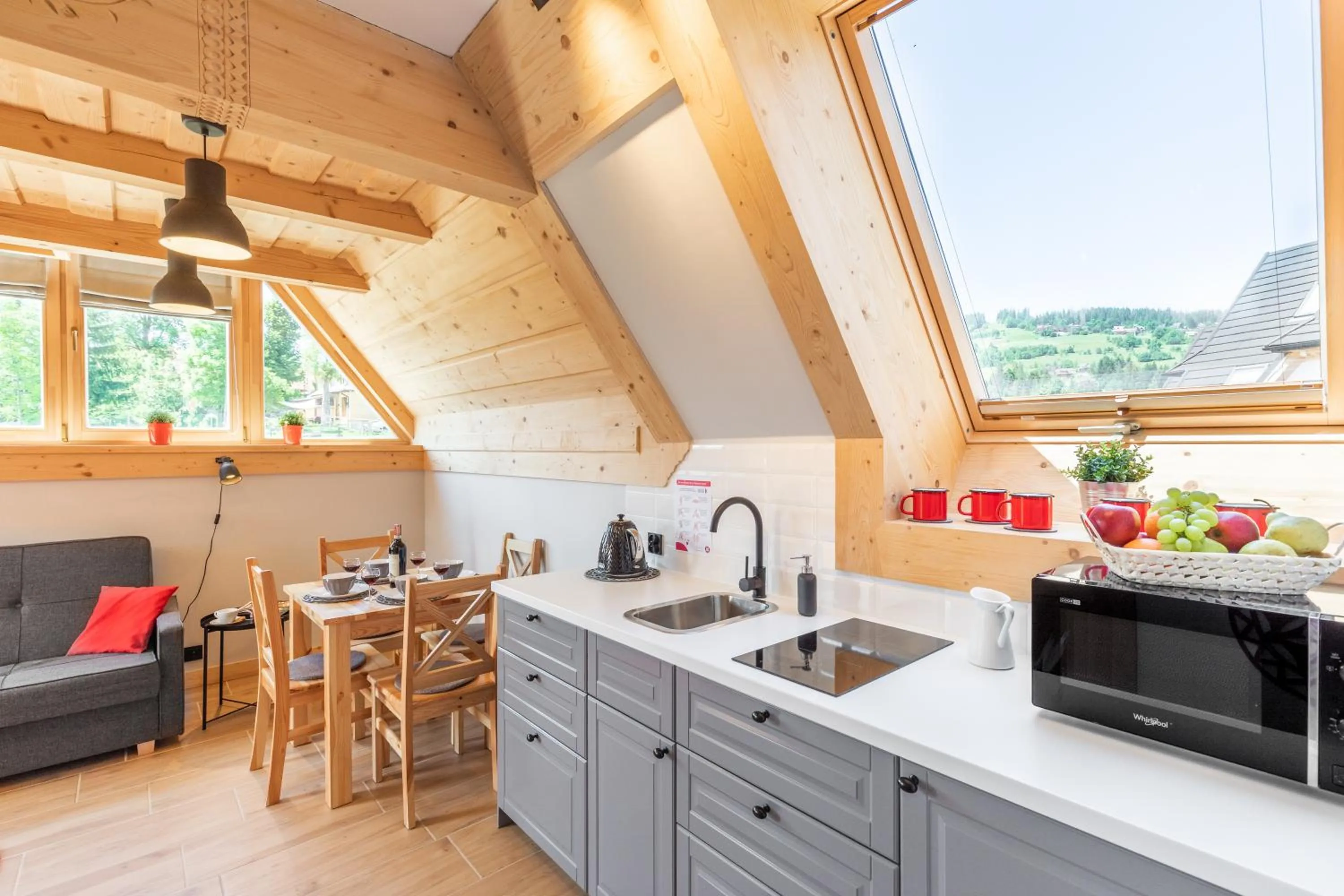 Kitchen or kitchenette in Apartamenty Zobacz Giewont Zakopane