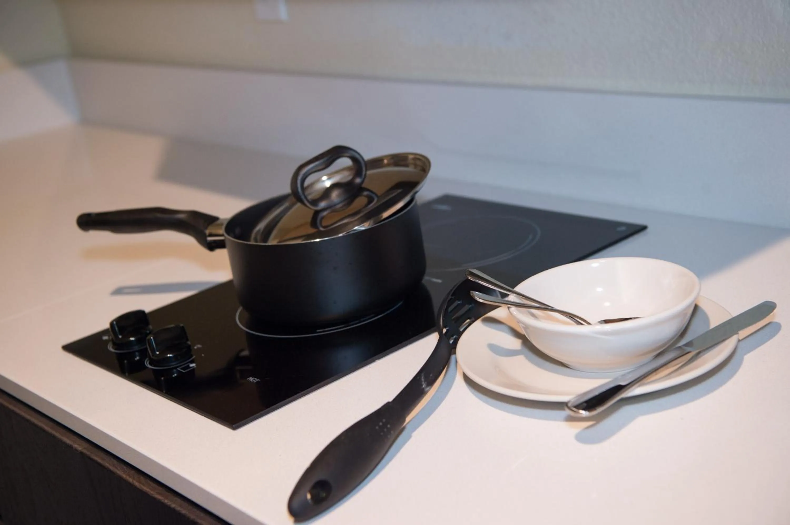 Kitchen or kitchenette in Cobblestone Inn & Suites - Forest City