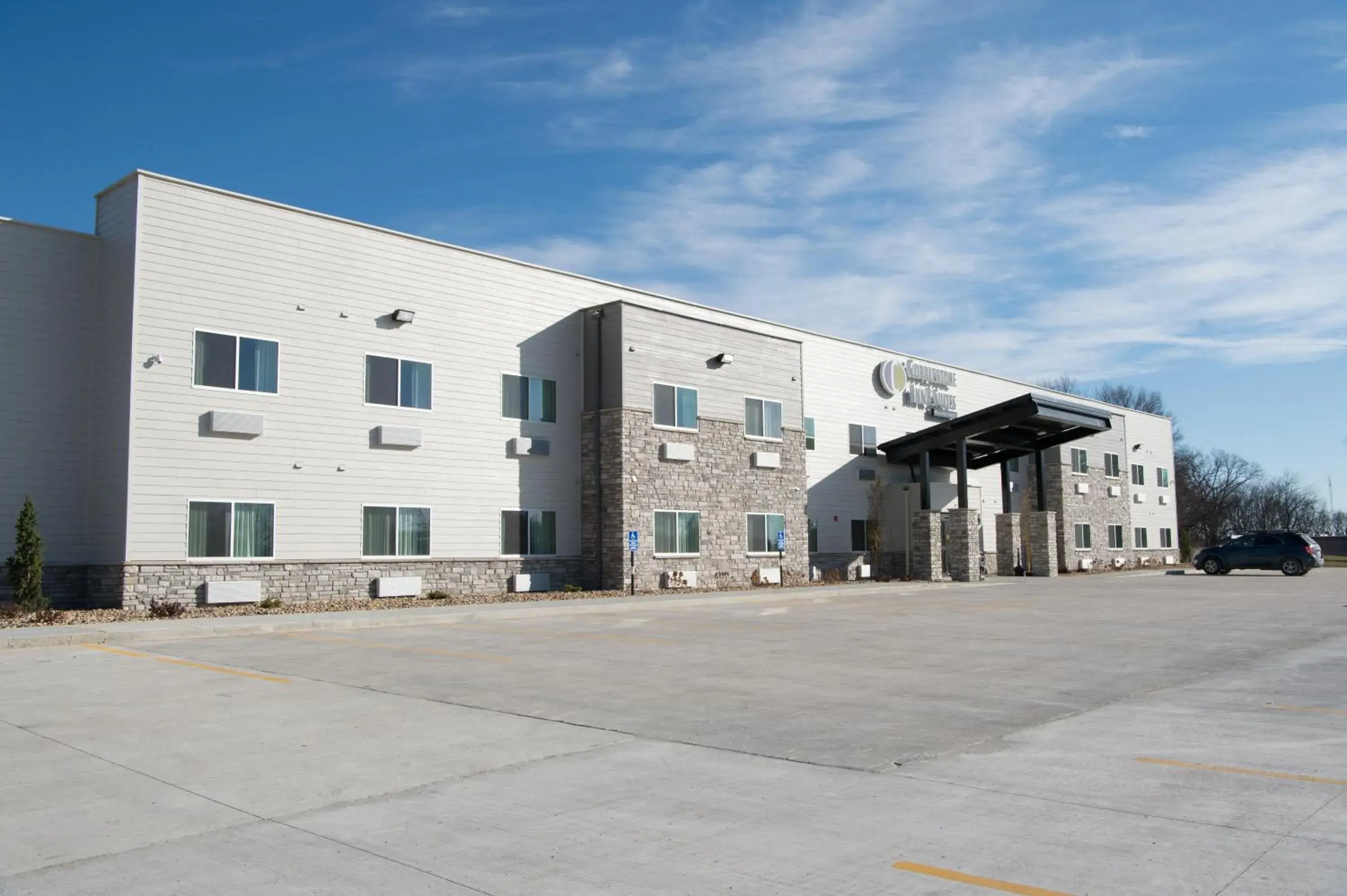 Facade/entrance in Cobblestone Inn & Suites - Forest City Facade/entrance in Cobblestone Inn & Suites - Forest City