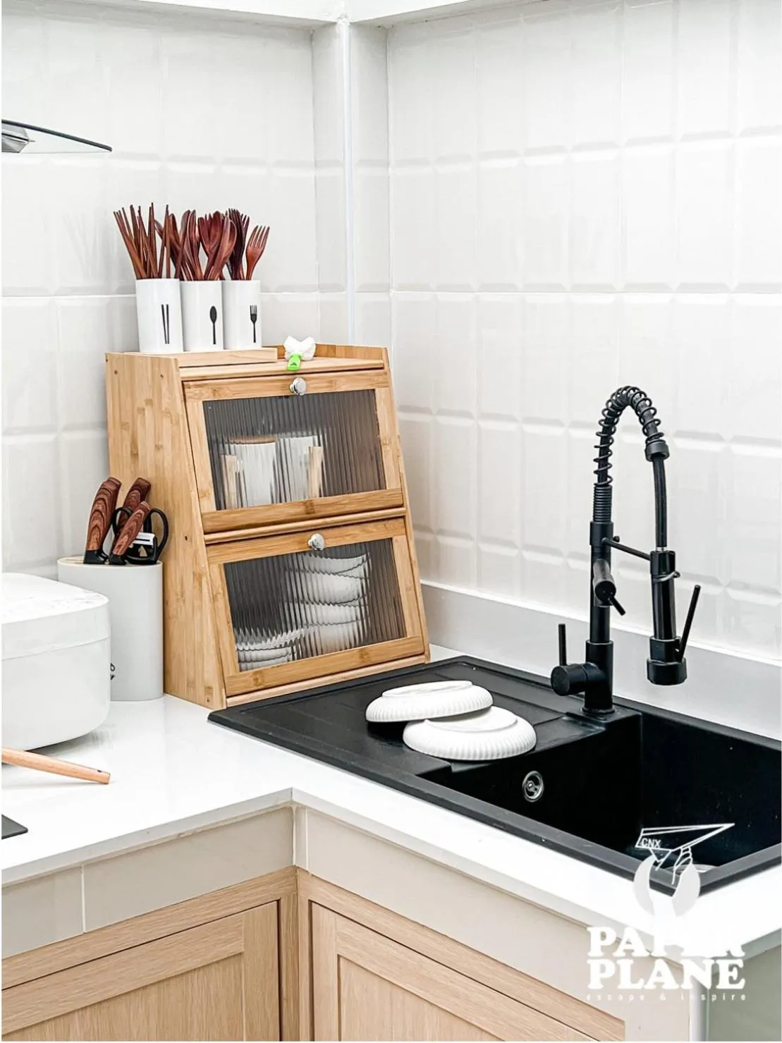 kitchen in PaperPlaneCNX @ Haiya - 3 Storey Flowery Loft