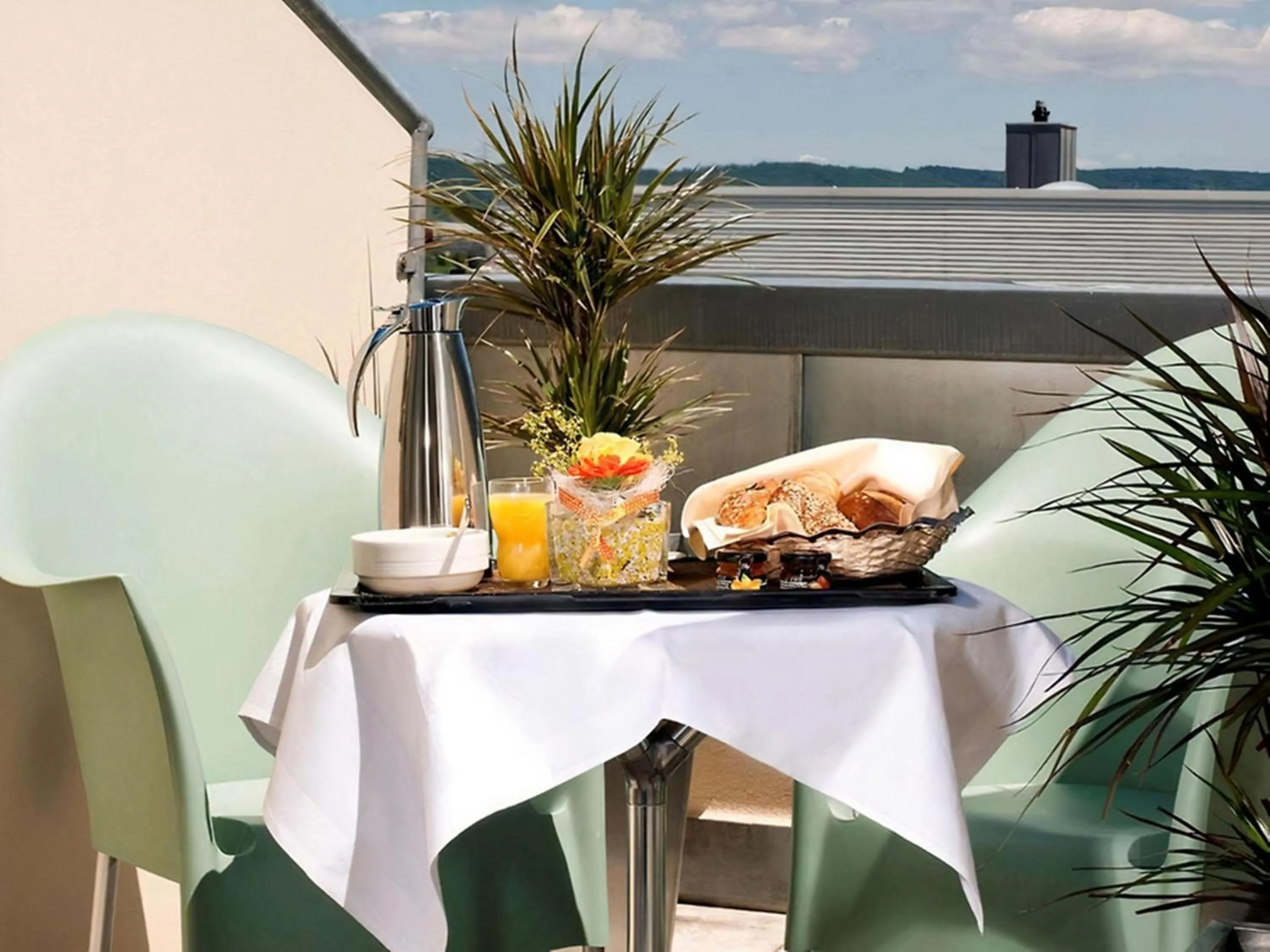 Balcony/Terrace in PLAZA INN Regensburg