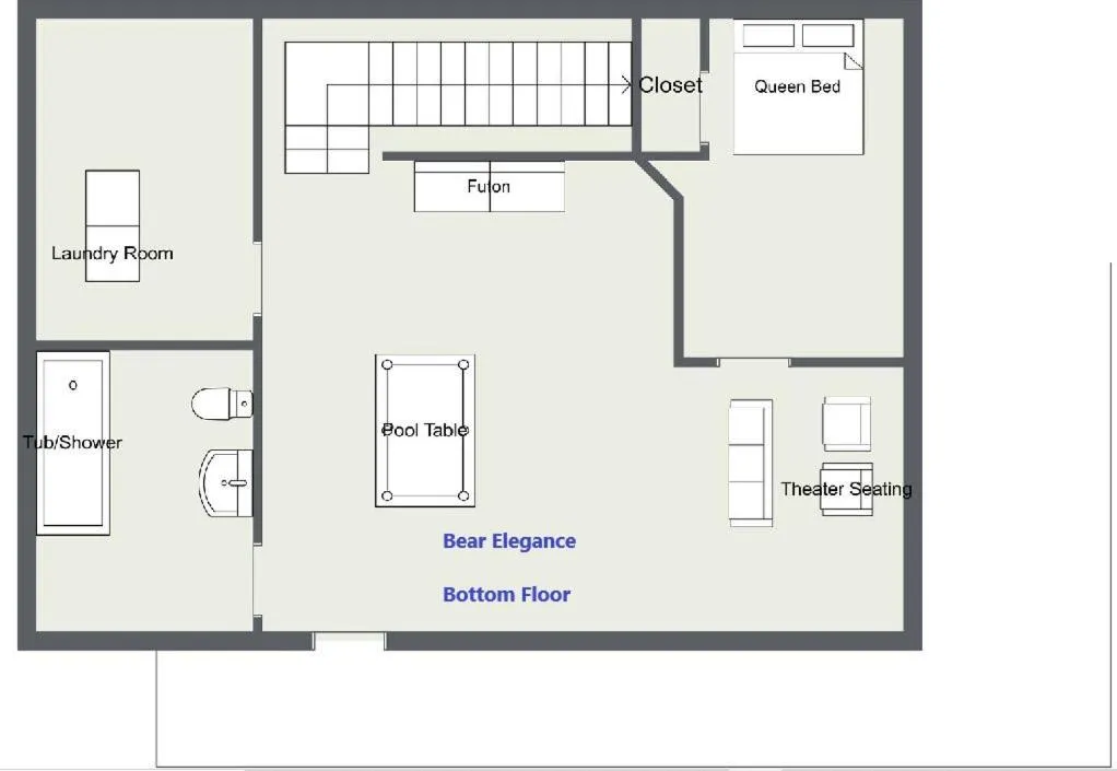 Bear Elegance - Theater Room, Secluded, Heart Shaped Tub!!!