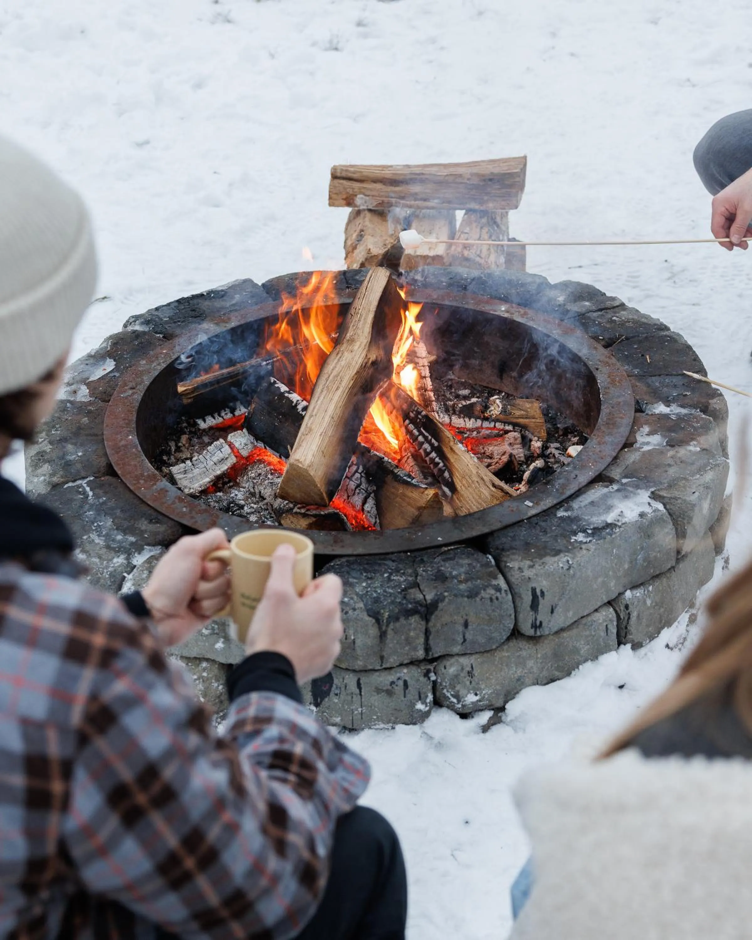 fireplace in Presidential Mountain Resort