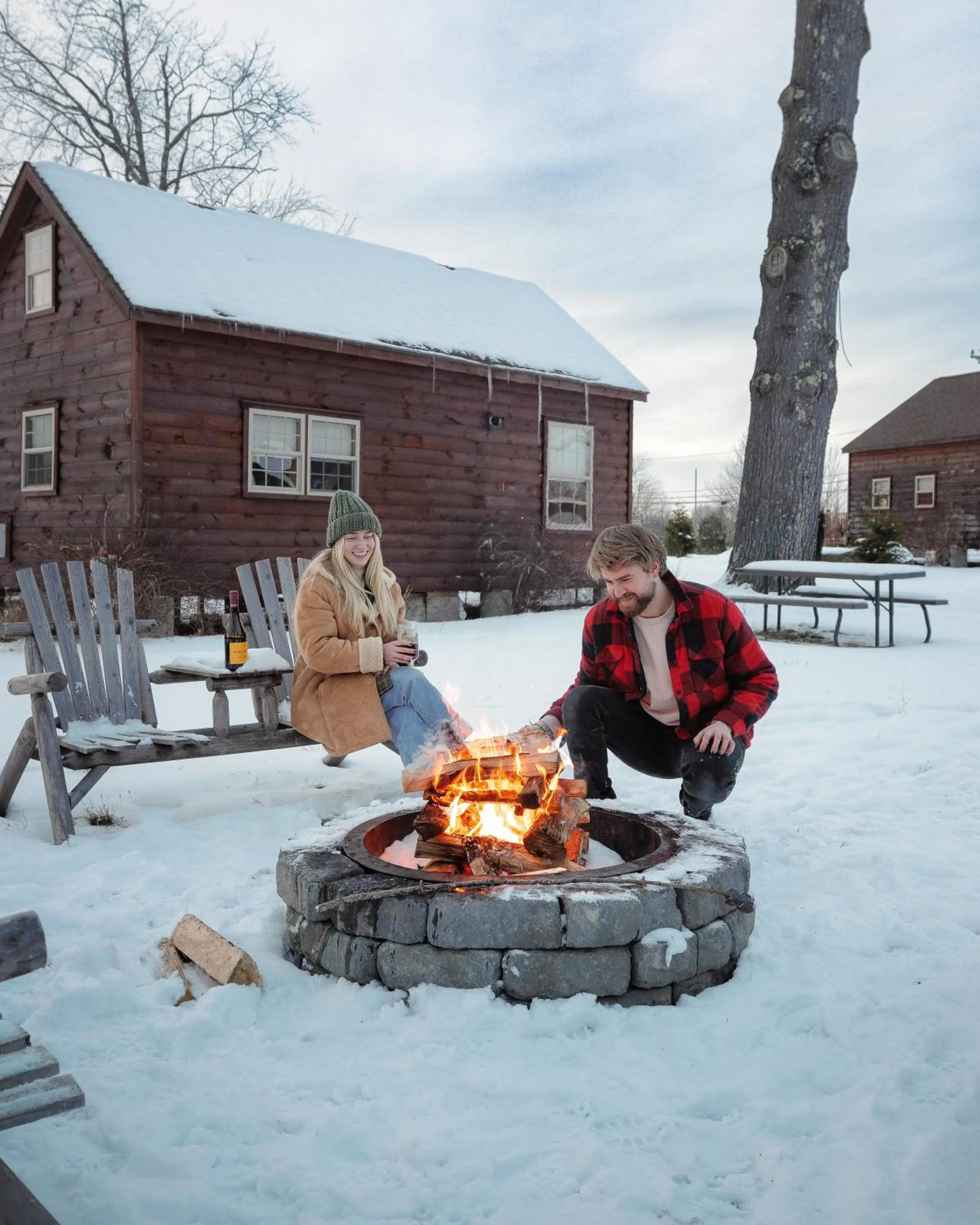 fireplace in Presidential Mountain Resort