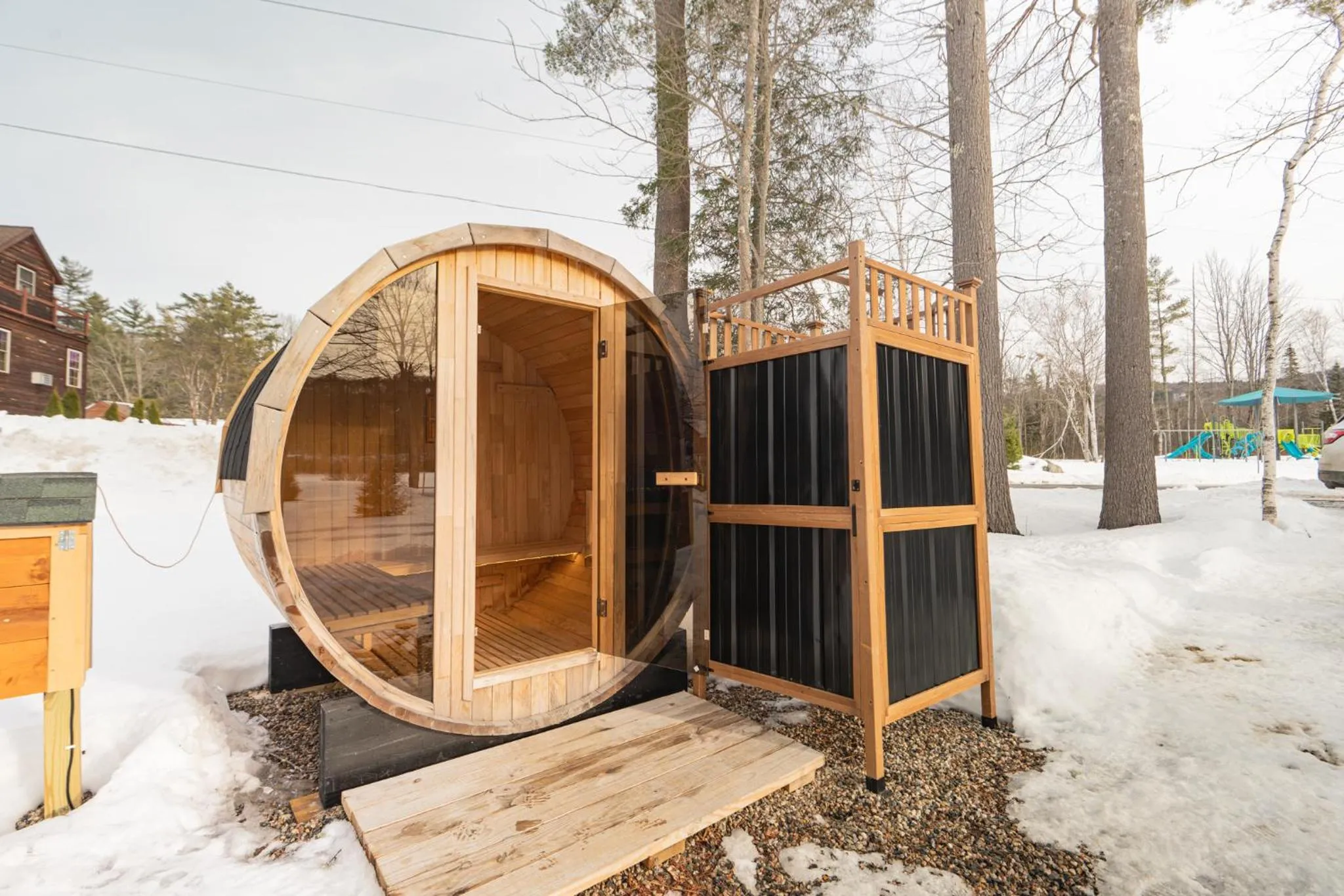 Sauna in Cedar Select #16– Cozy Townhouse