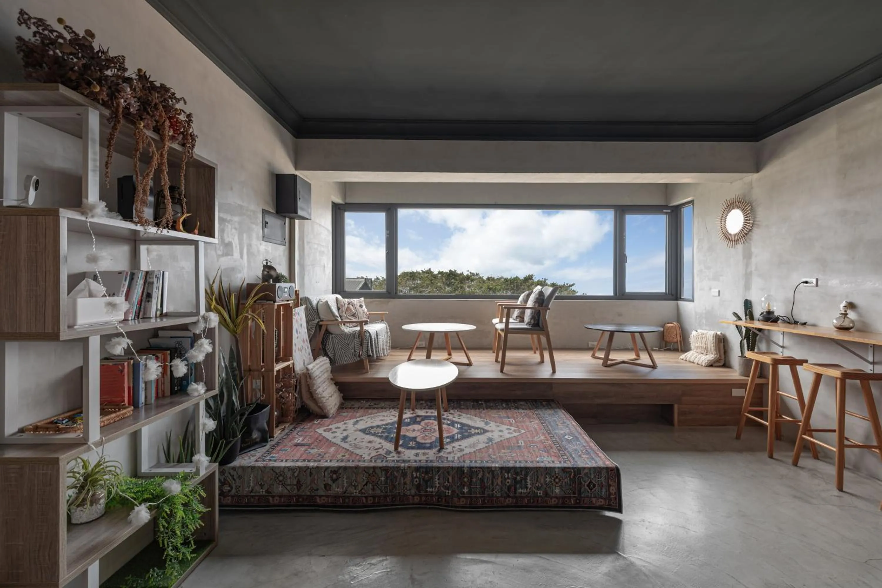 Seating area in Jiufen The Ocean Theory