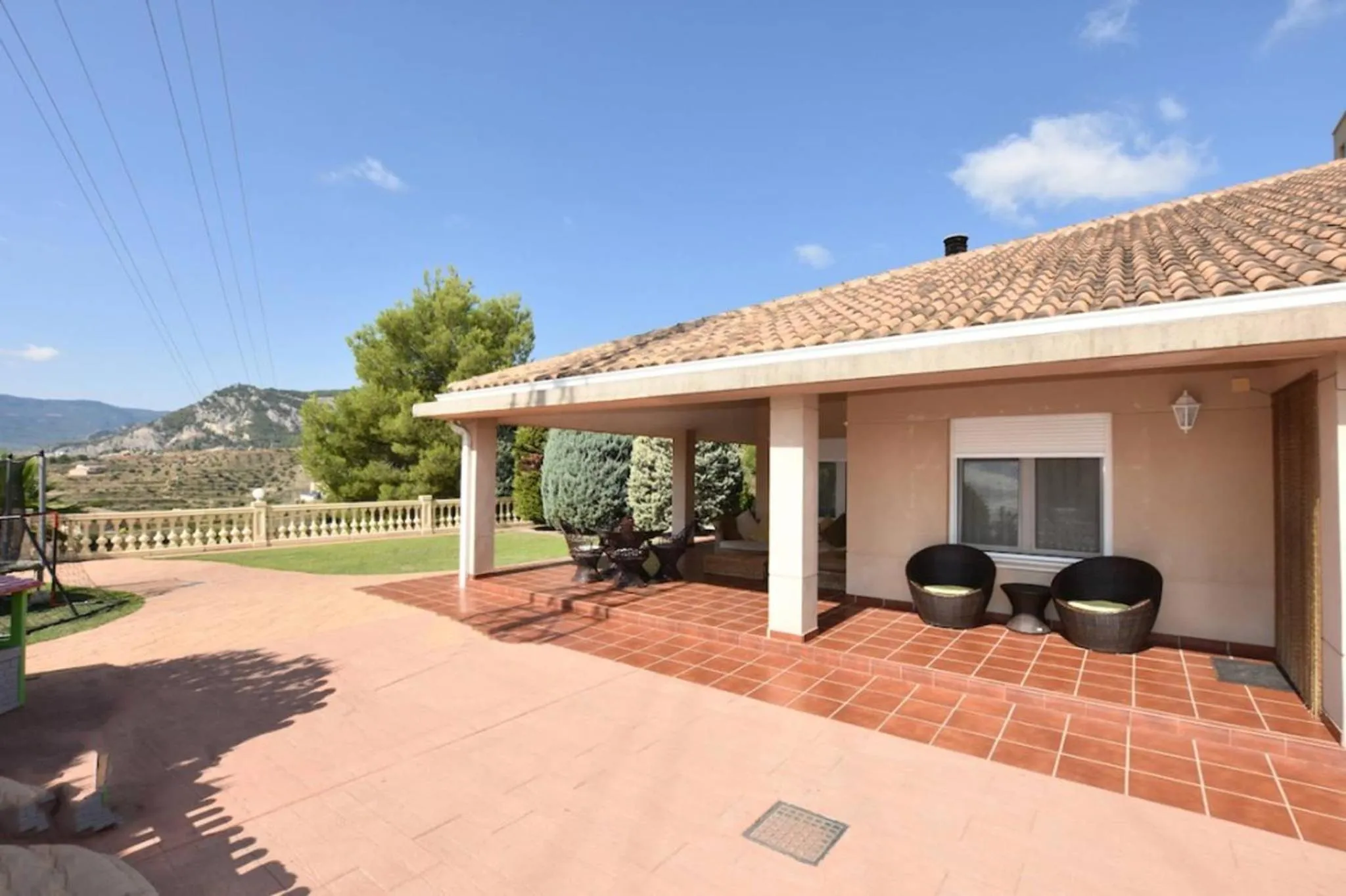 Patio in Torreta Of Gormaig, House with swimming pool