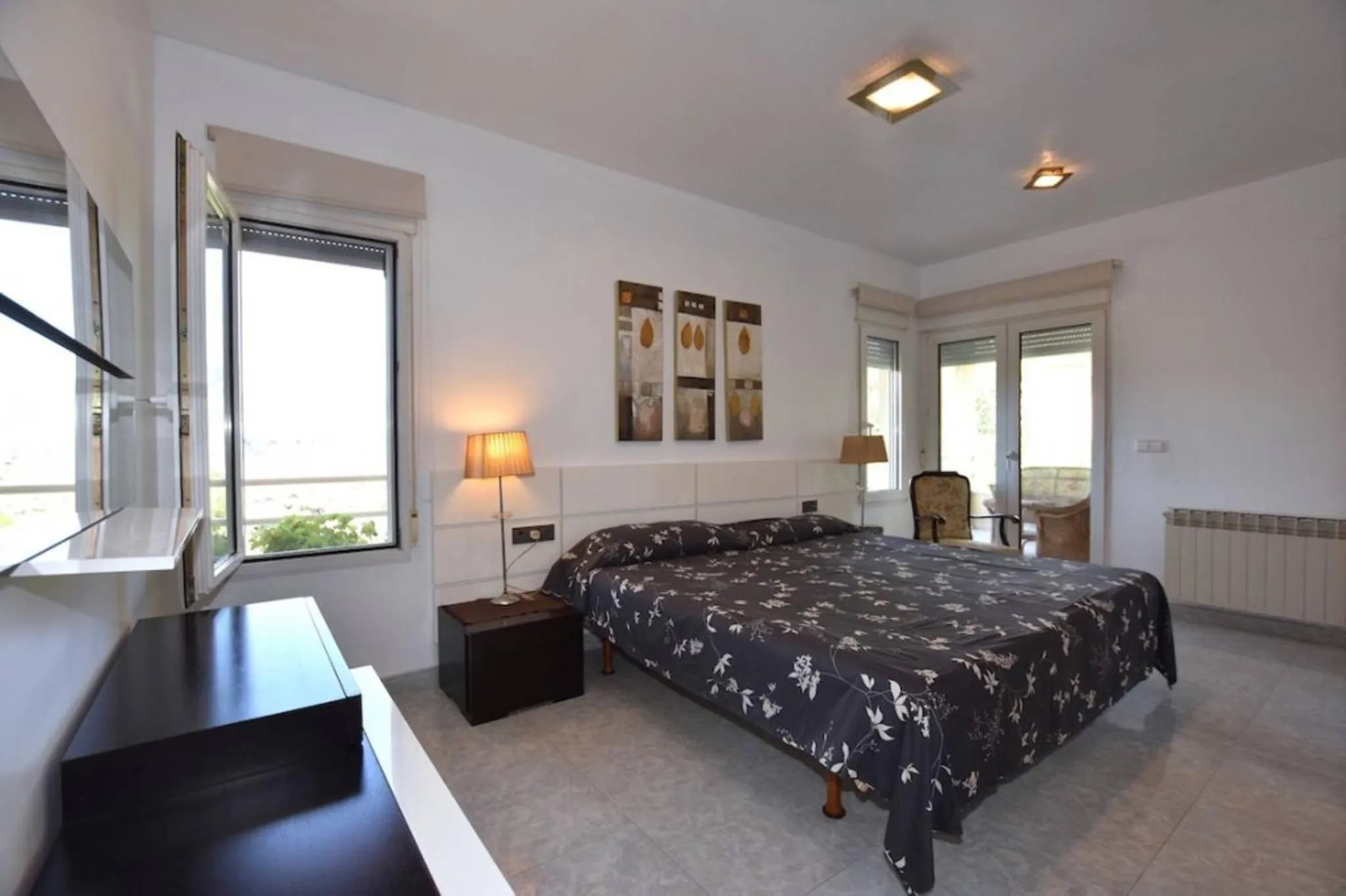 Bedroom, Bed in Torreta Of Gormaig, House with swimming pool