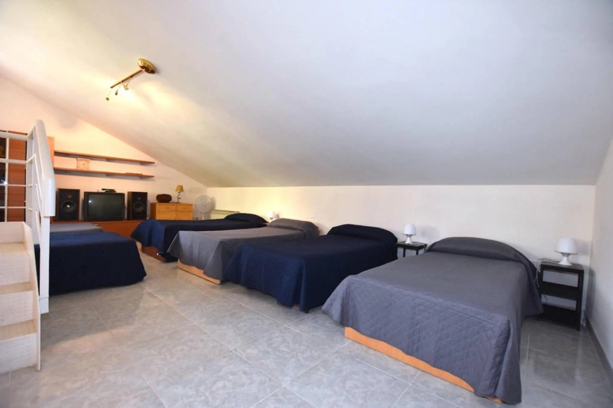 Bedroom, Bed in Torreta Of Gormaig, House with swimming pool