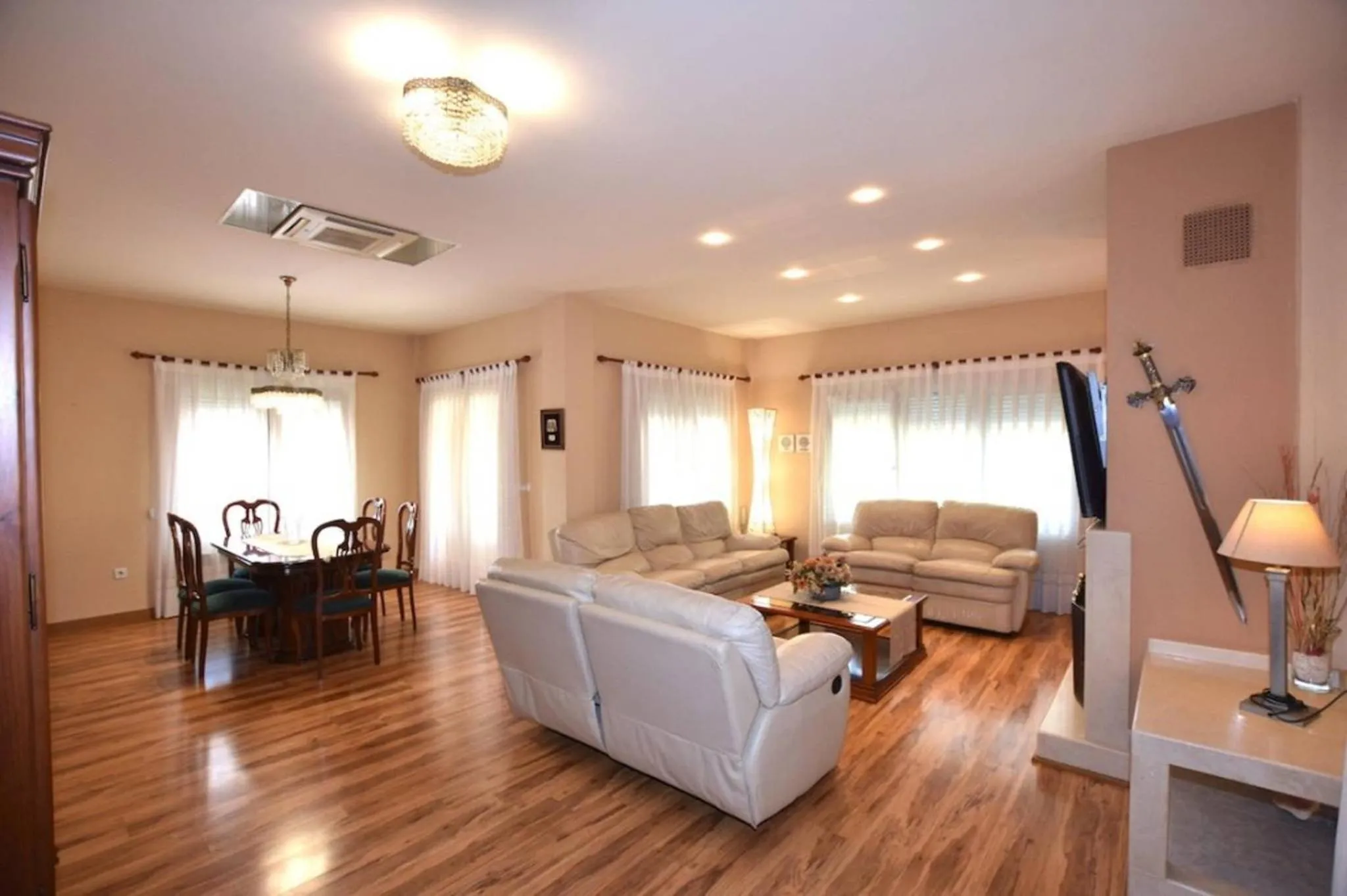 Communal lounge/ TV room in Torreta Of Gormaig, House with swimming pool