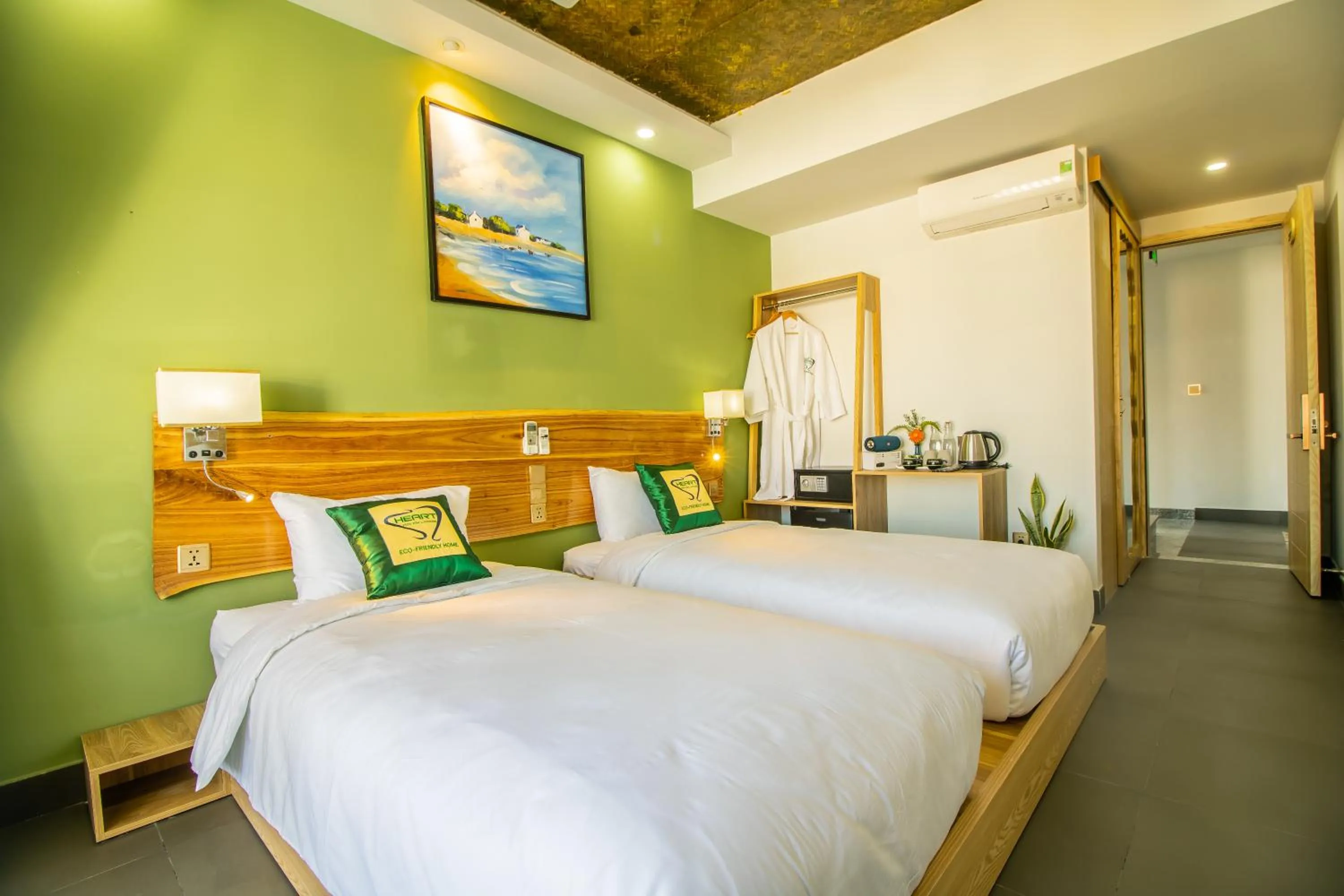 Bed in HOI AN HEART LODGE