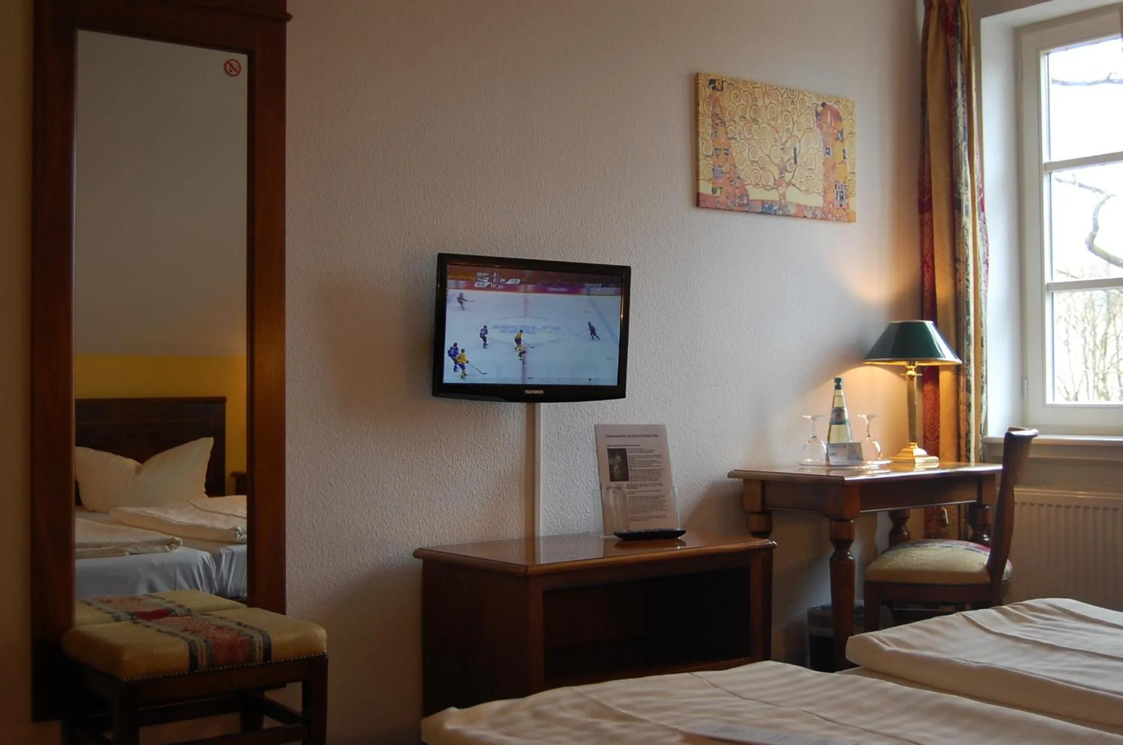 Decorative detail, Bed in Hotel Königin Olga