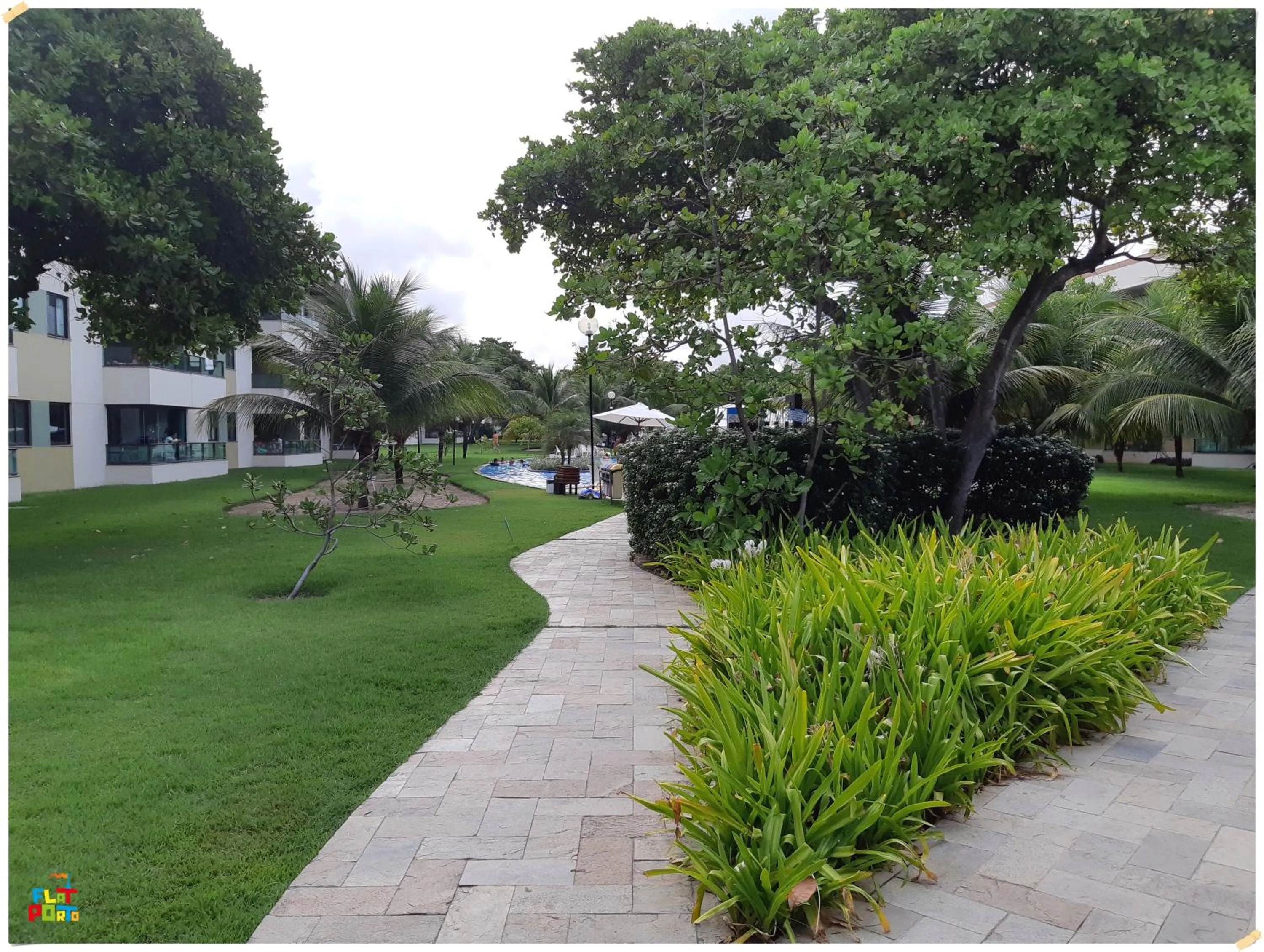 Garden in Apartamento Beira mar Praia dos Caneiros