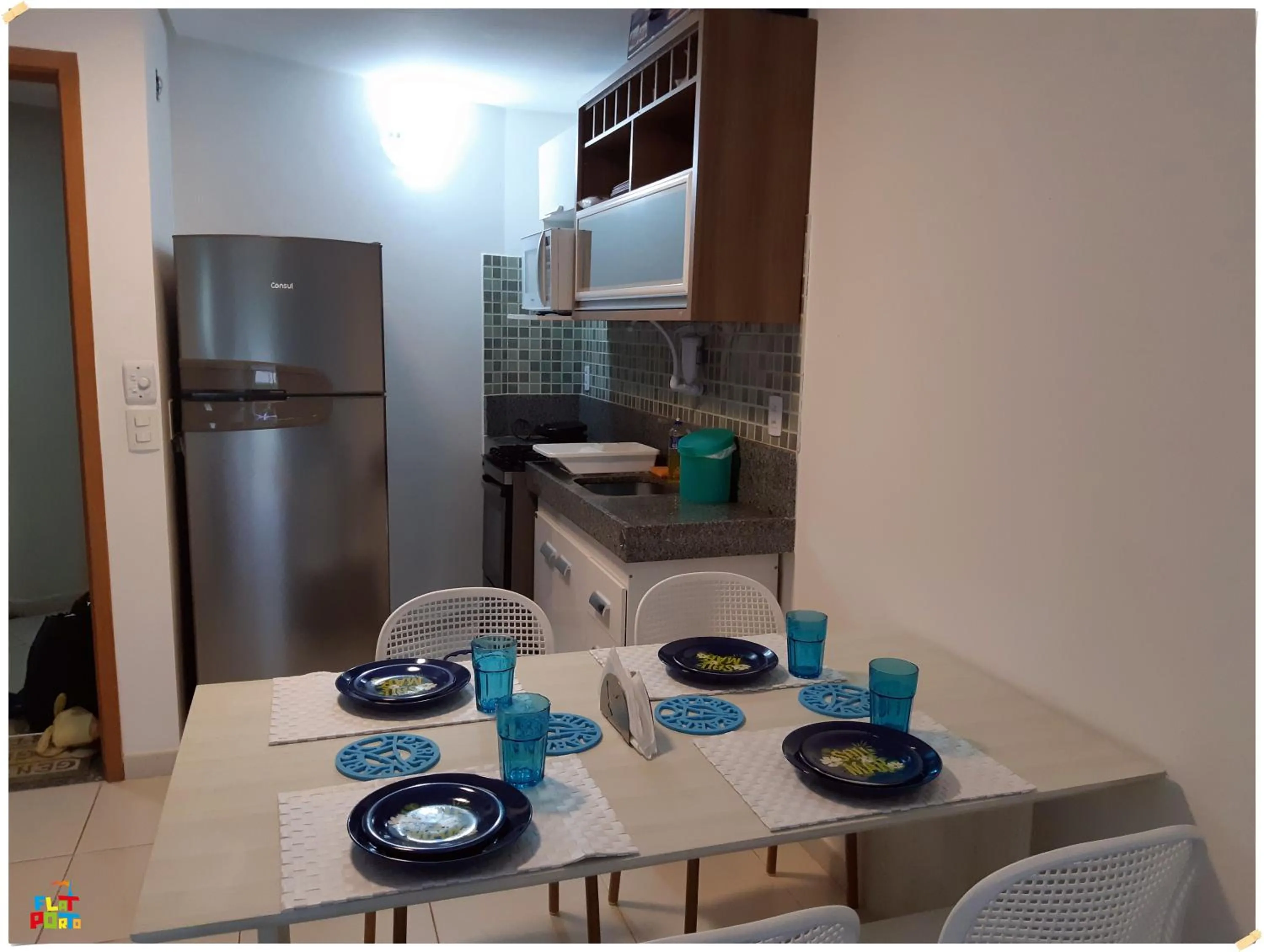 Dining area in Apartamento Beira mar Praia dos Caneiros