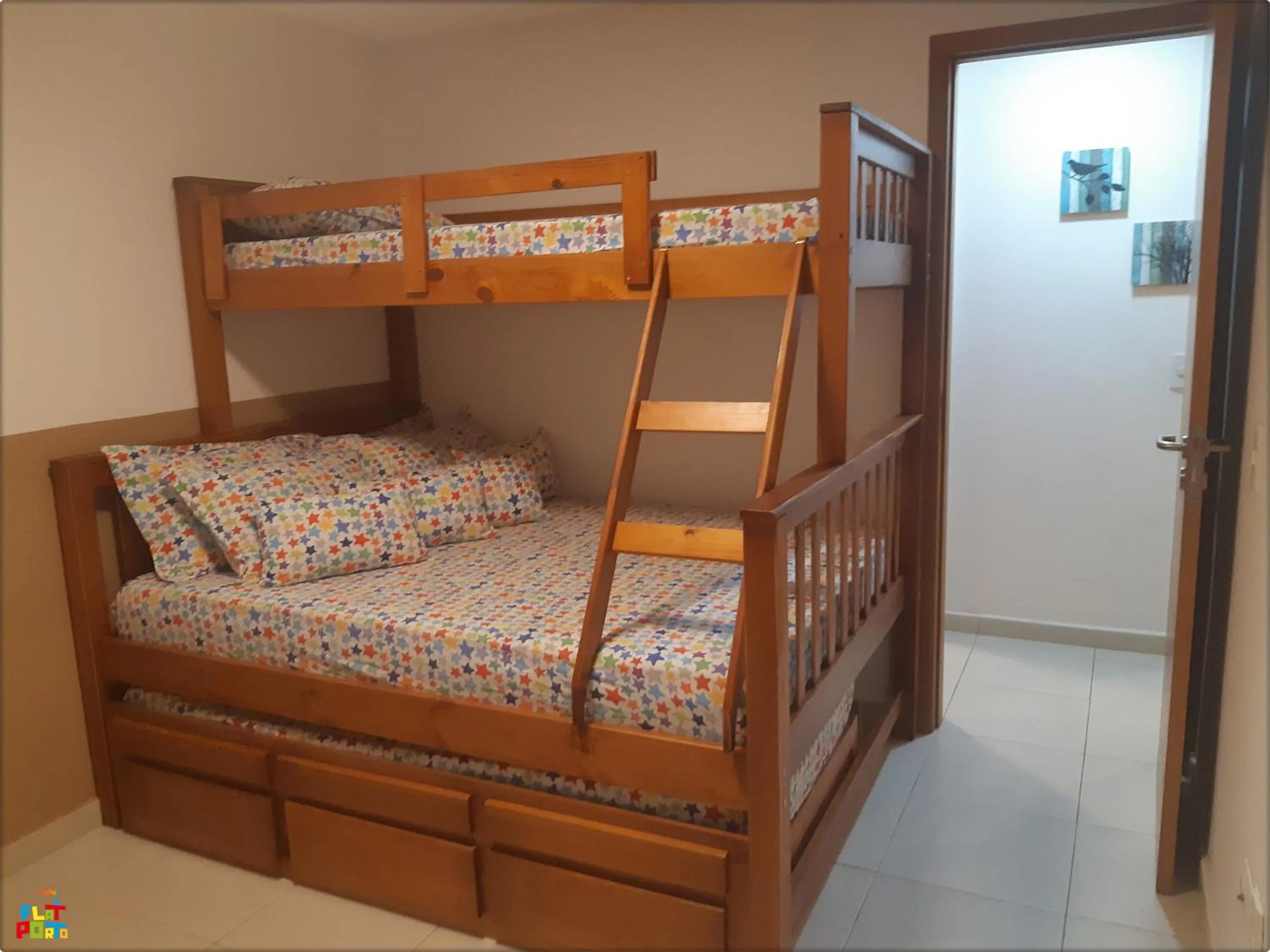 Bed in Apartamento Beira mar Praia dos Caneiros