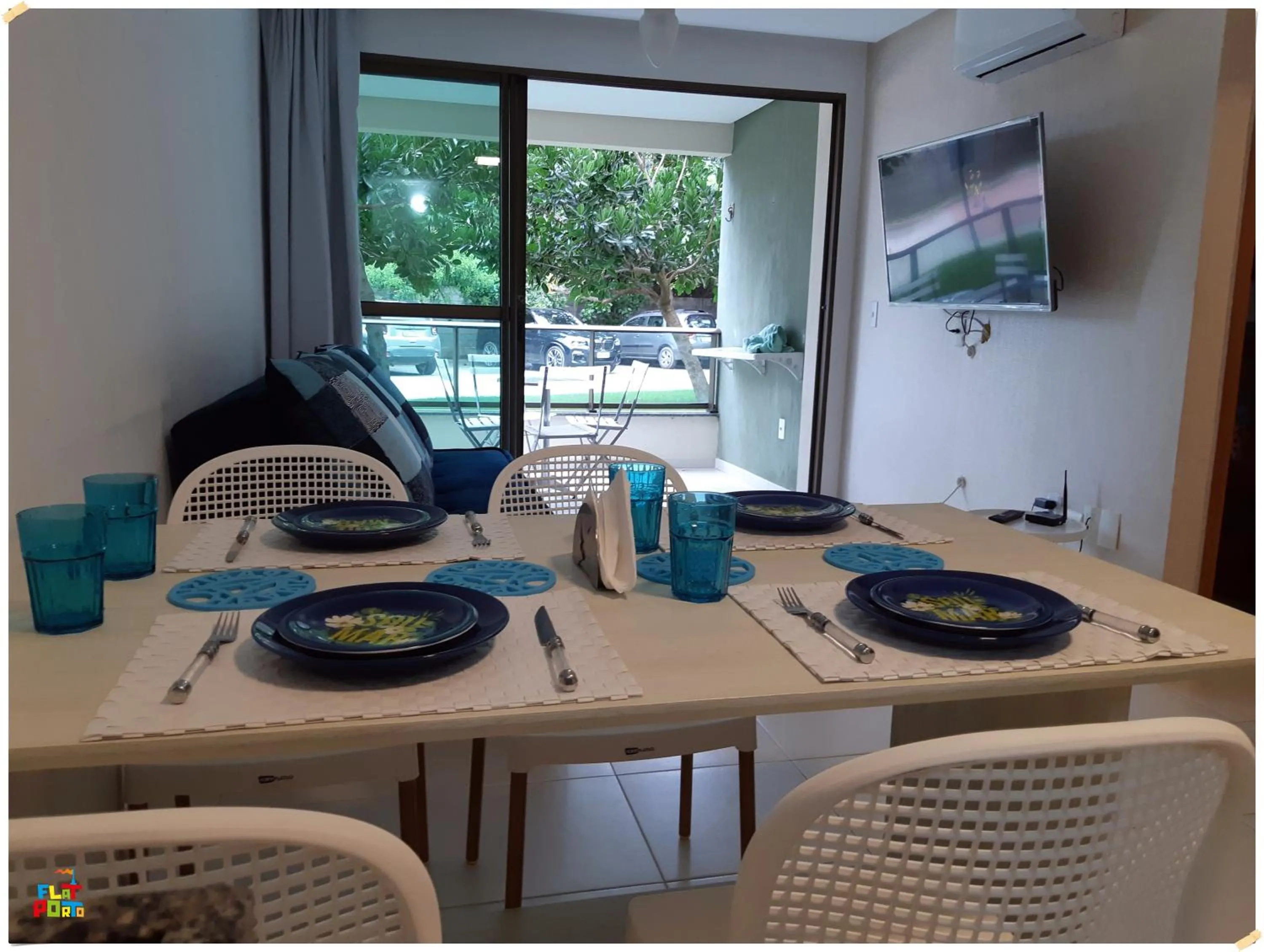 Dining area in Apartamento Beira mar Praia dos Caneiros