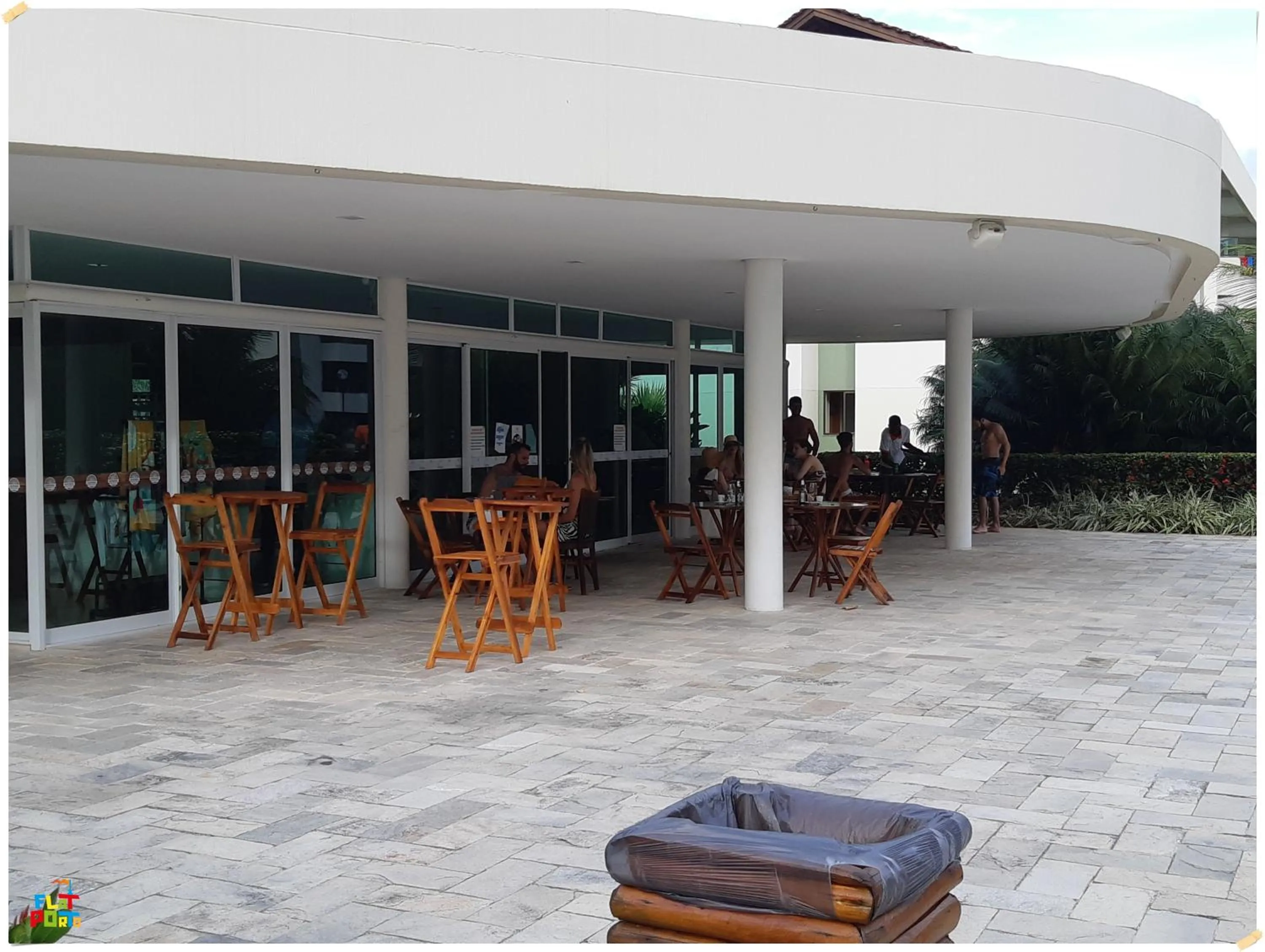 Patio in Apartamento Beira mar Praia dos Caneiros
