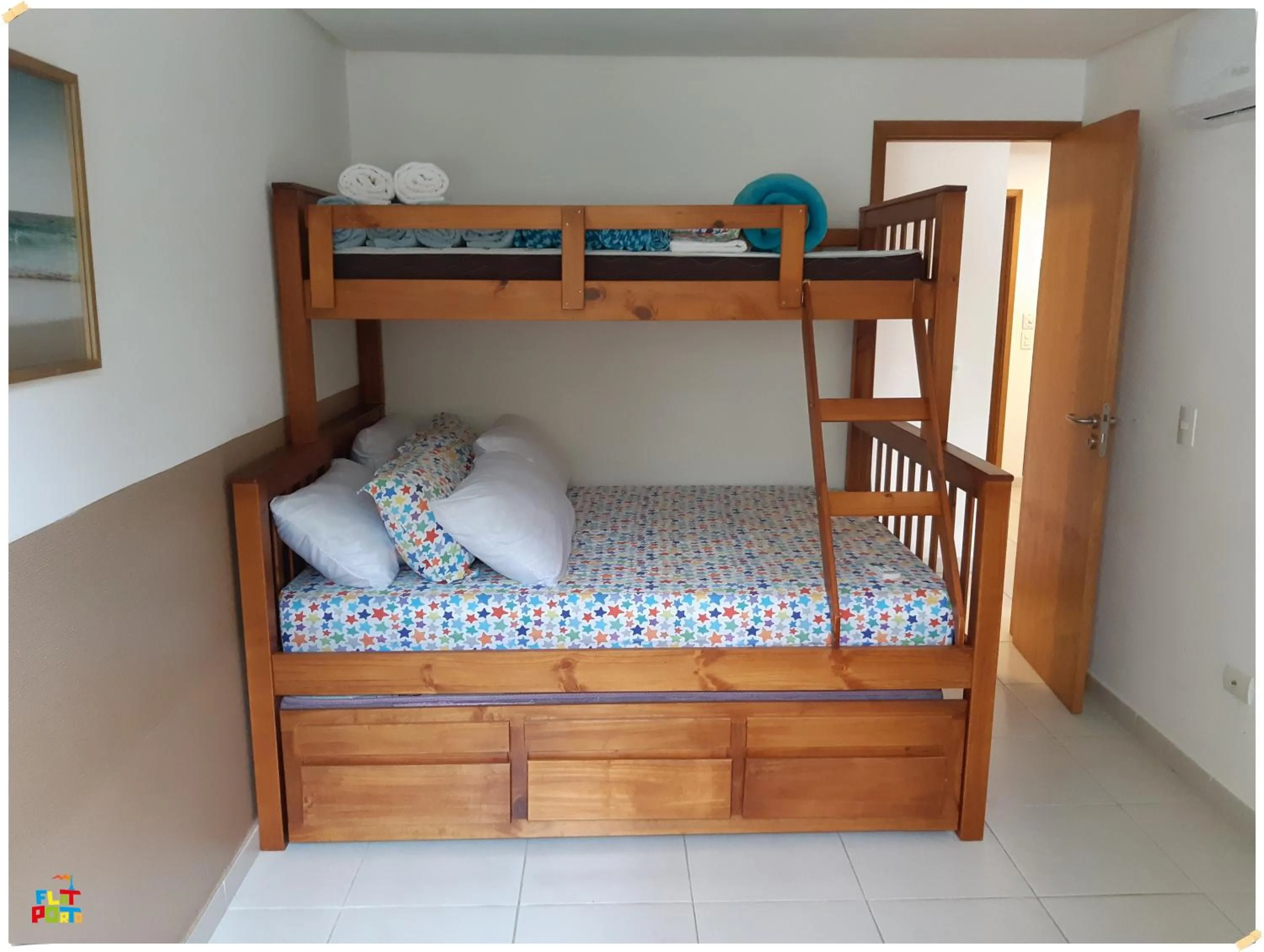 Bed in Apartamento Beira mar Praia dos Caneiros