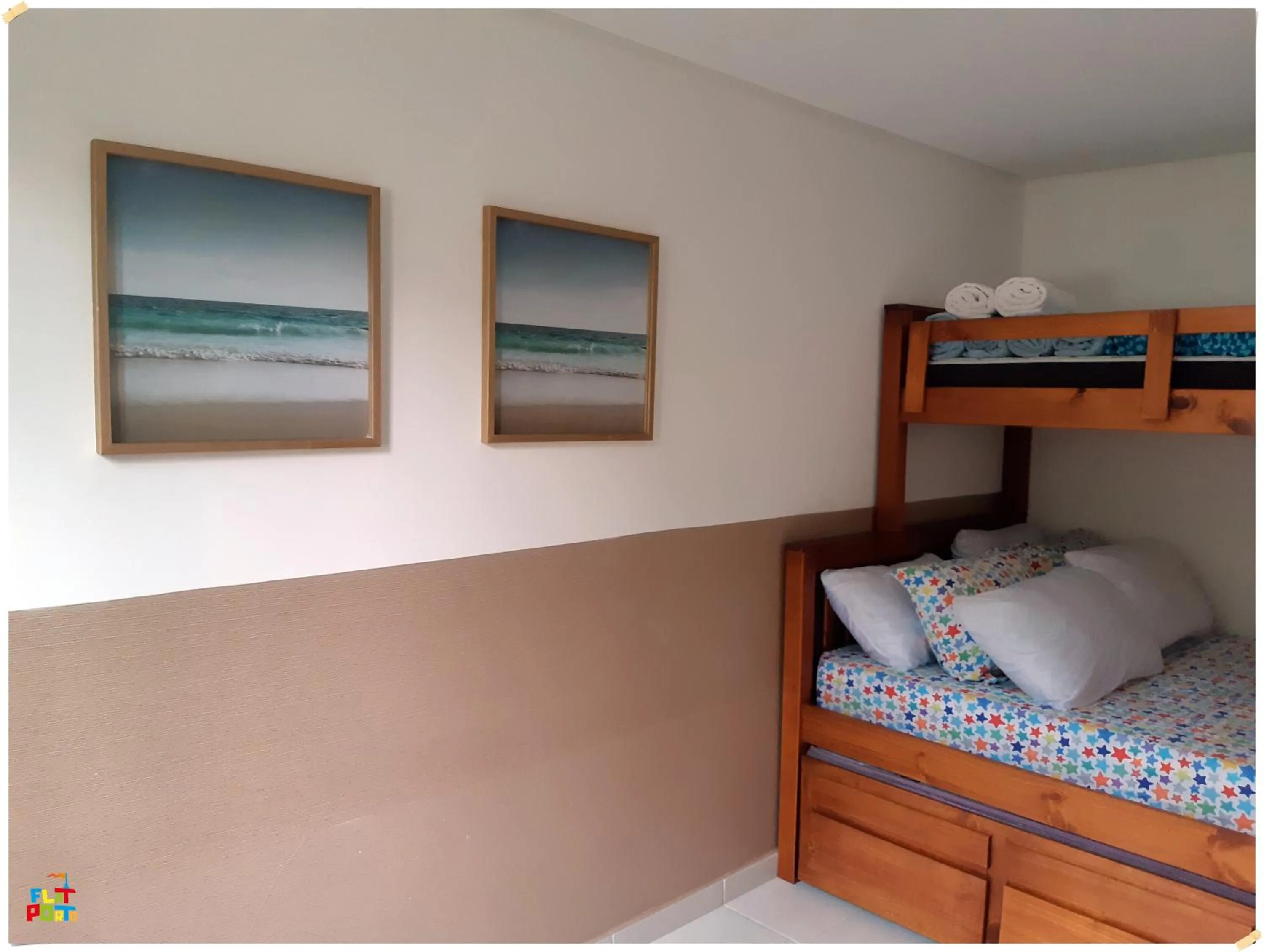 Bed in Apartamento Beira mar Praia dos Caneiros