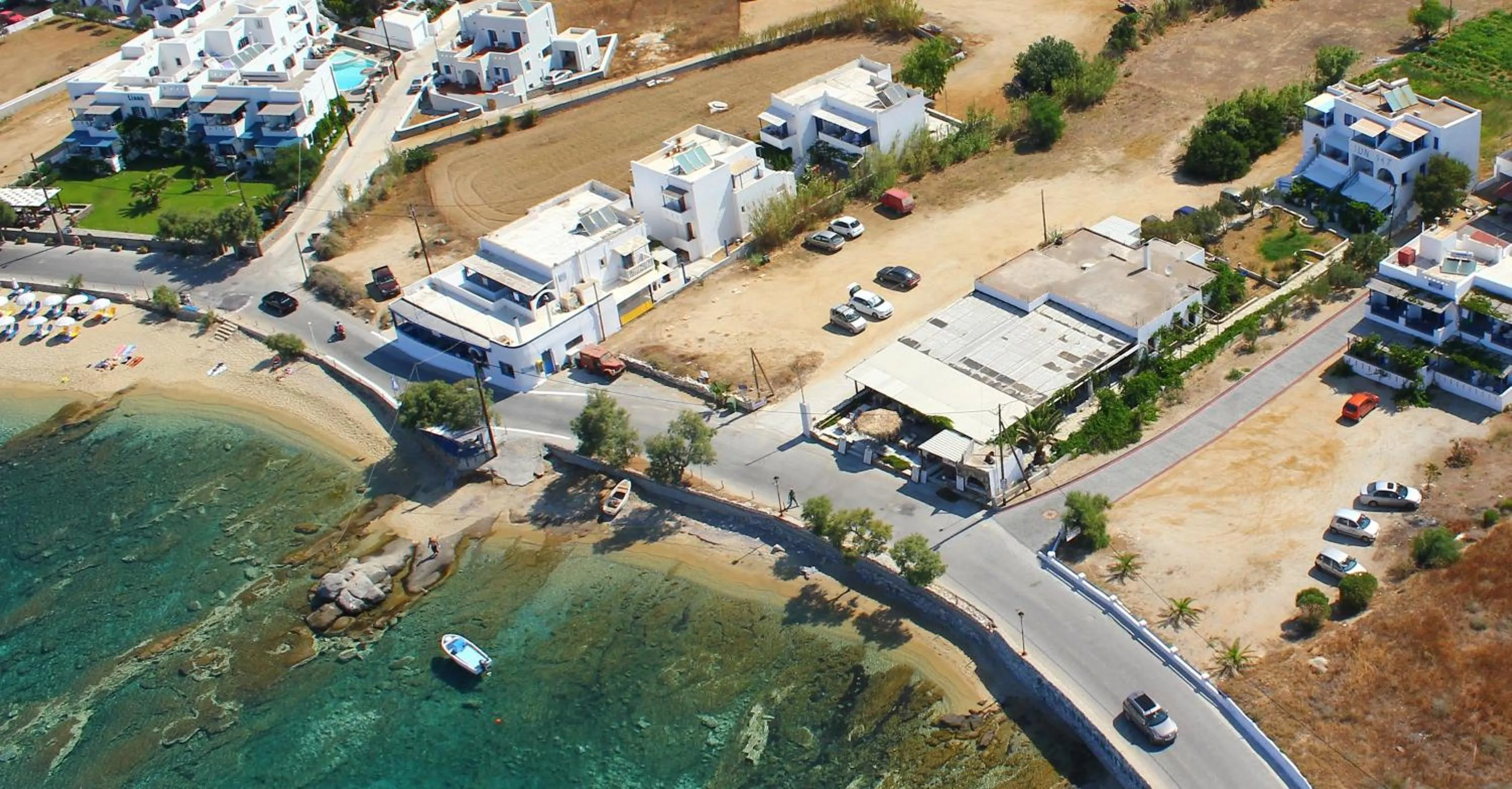 Bird's eye view in Sunset