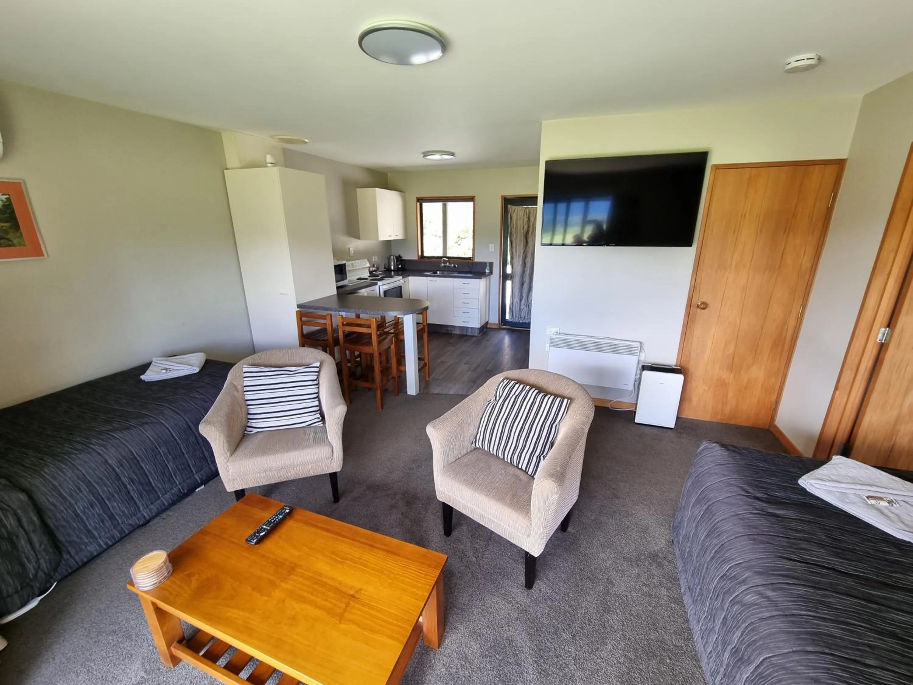 Bed in Lewis Pass Motels