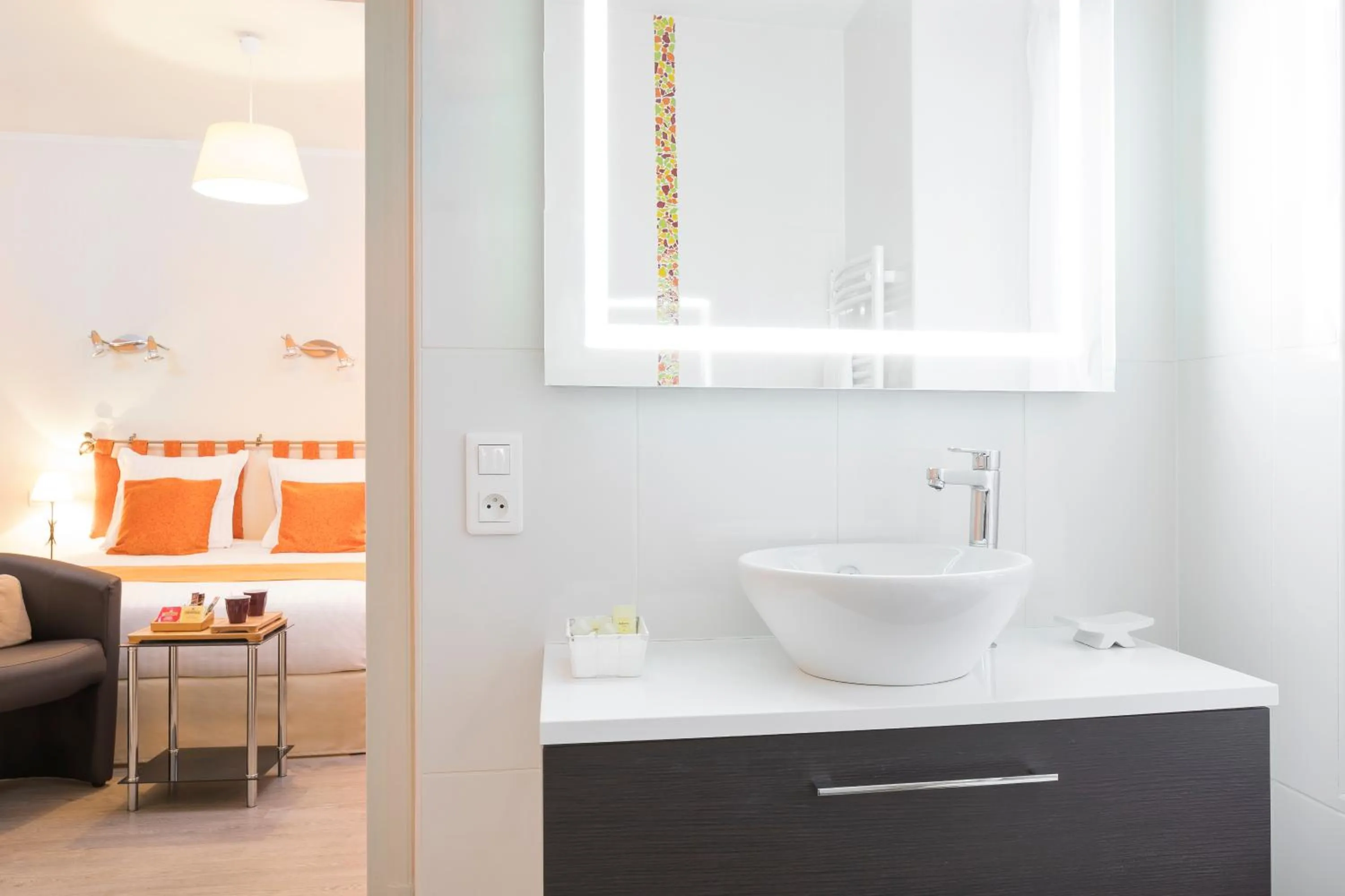 Bathroom in Logis Hôtel-Restaurant La Sapinière