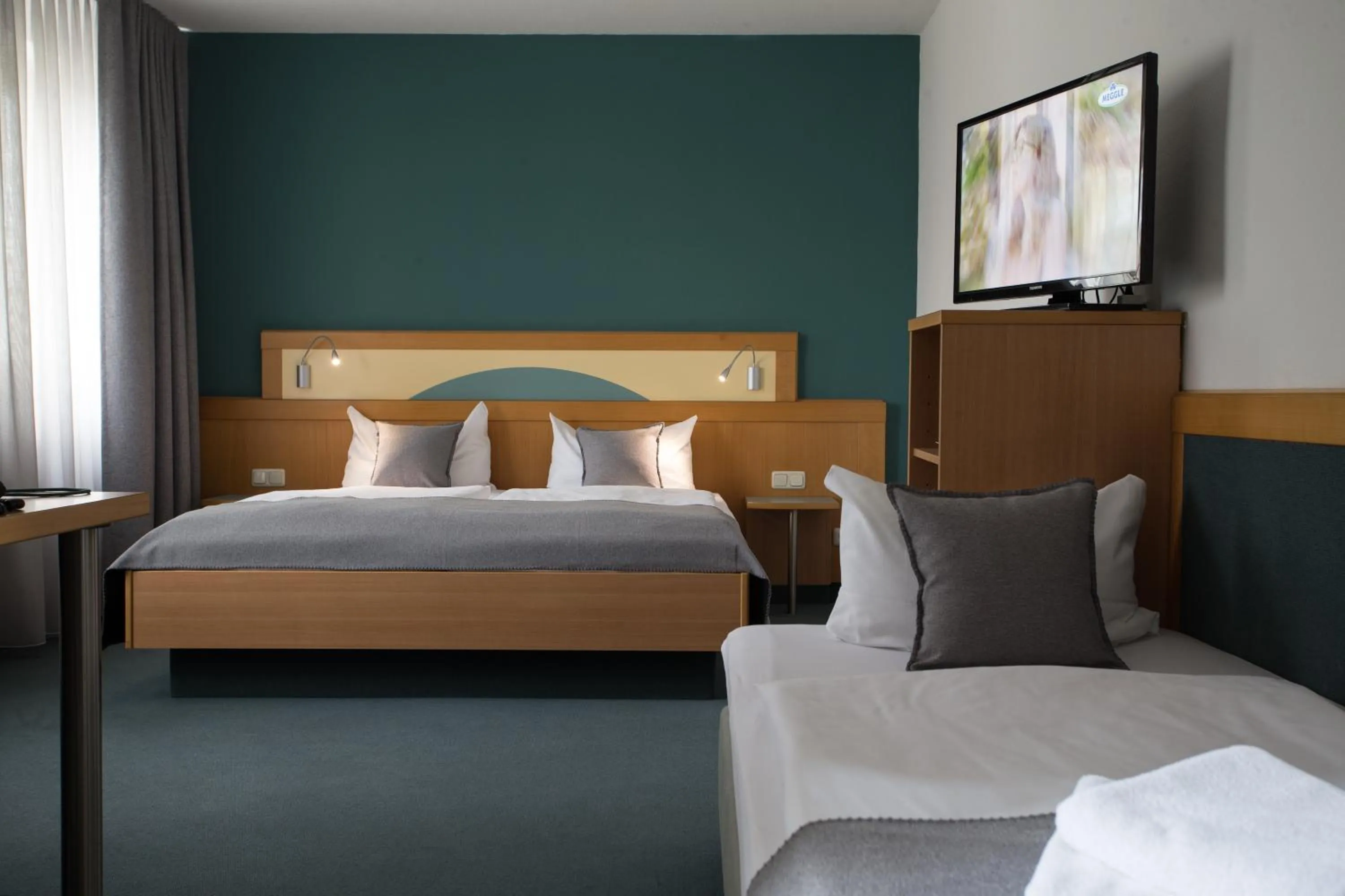 Photo of the whole room, Bed in Hotel Gewürzmühle