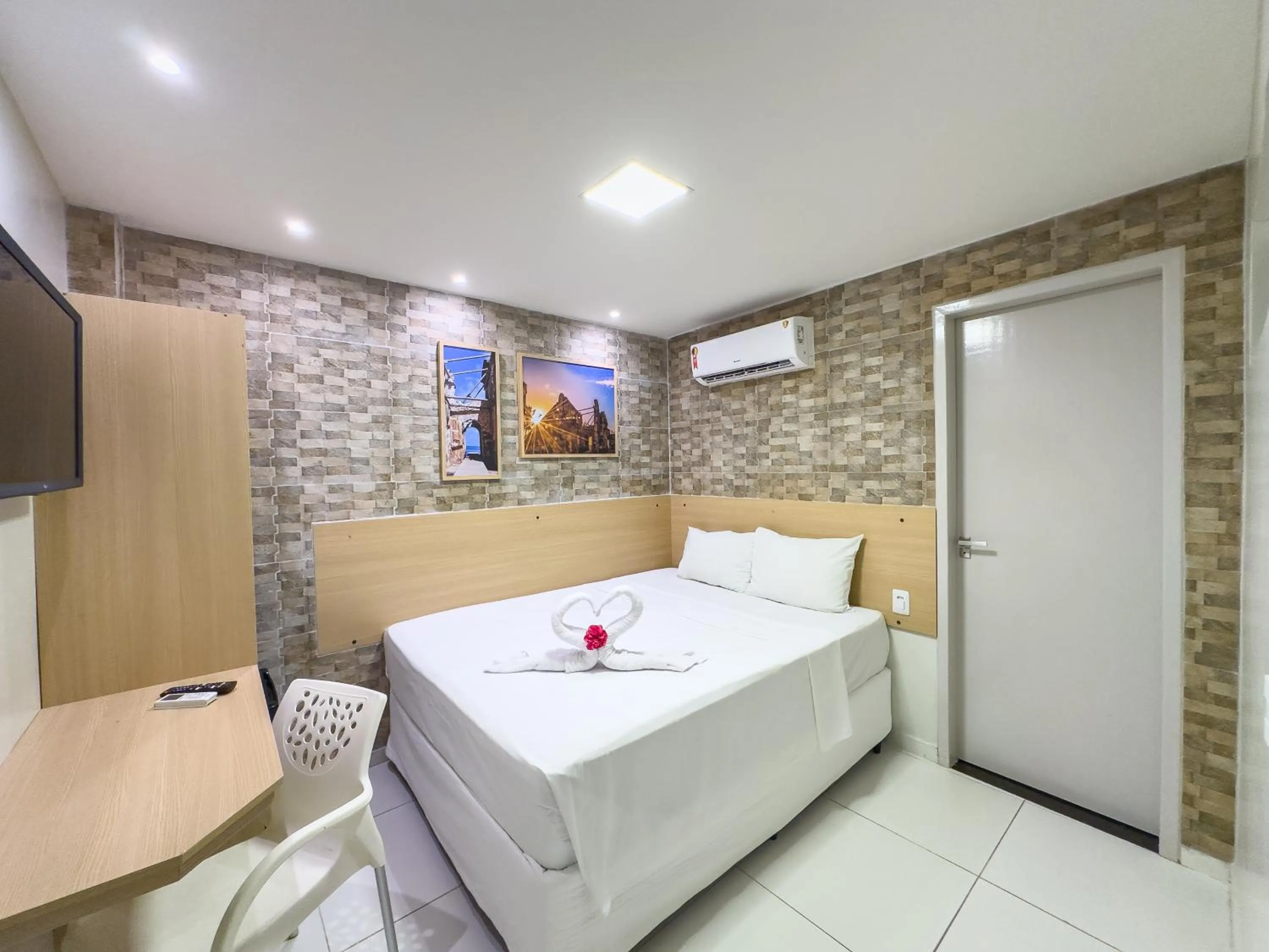 Bed in Pousada da Orla