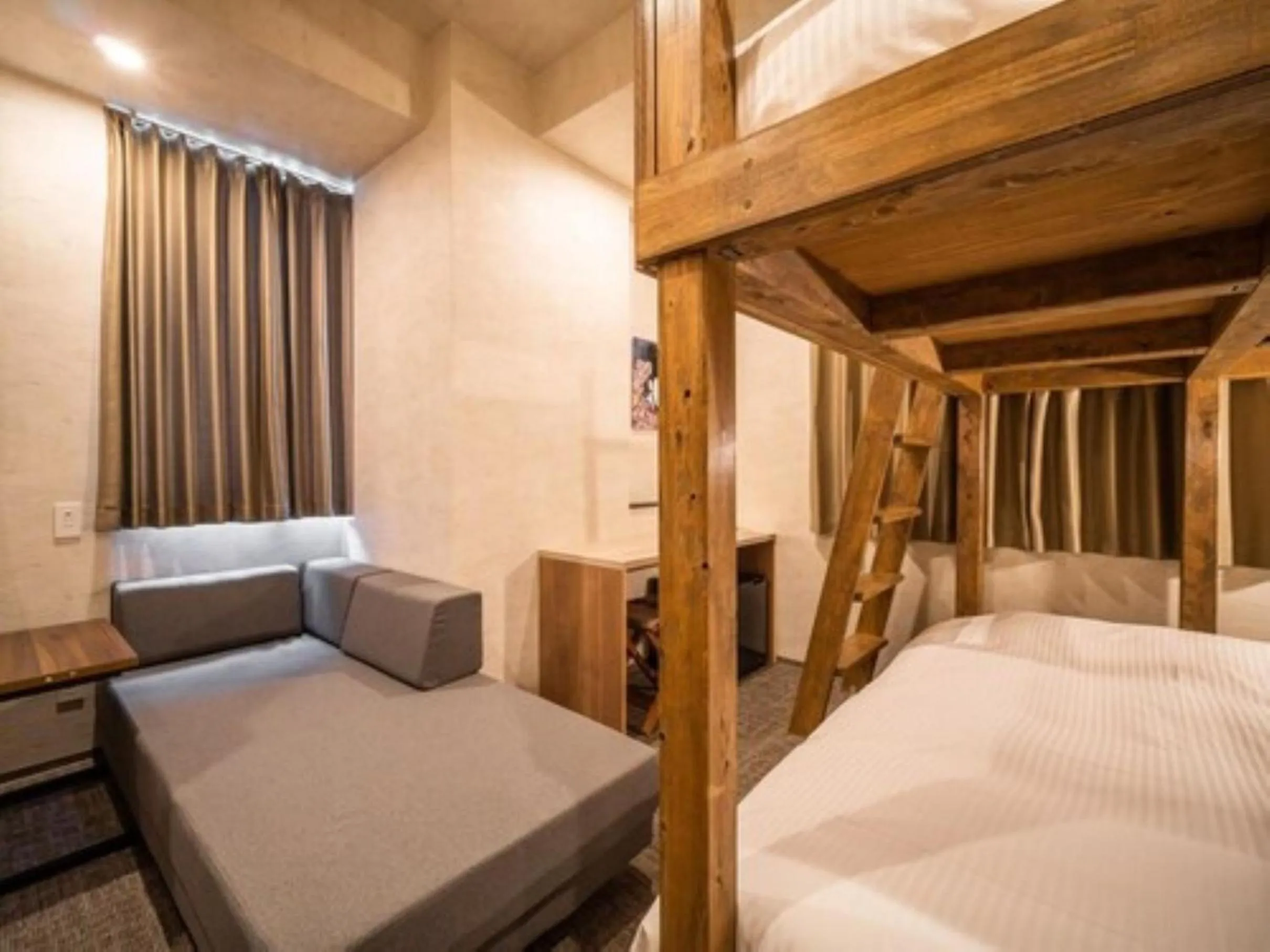 Photo of the whole room, Bed in WELLSTAY Namba