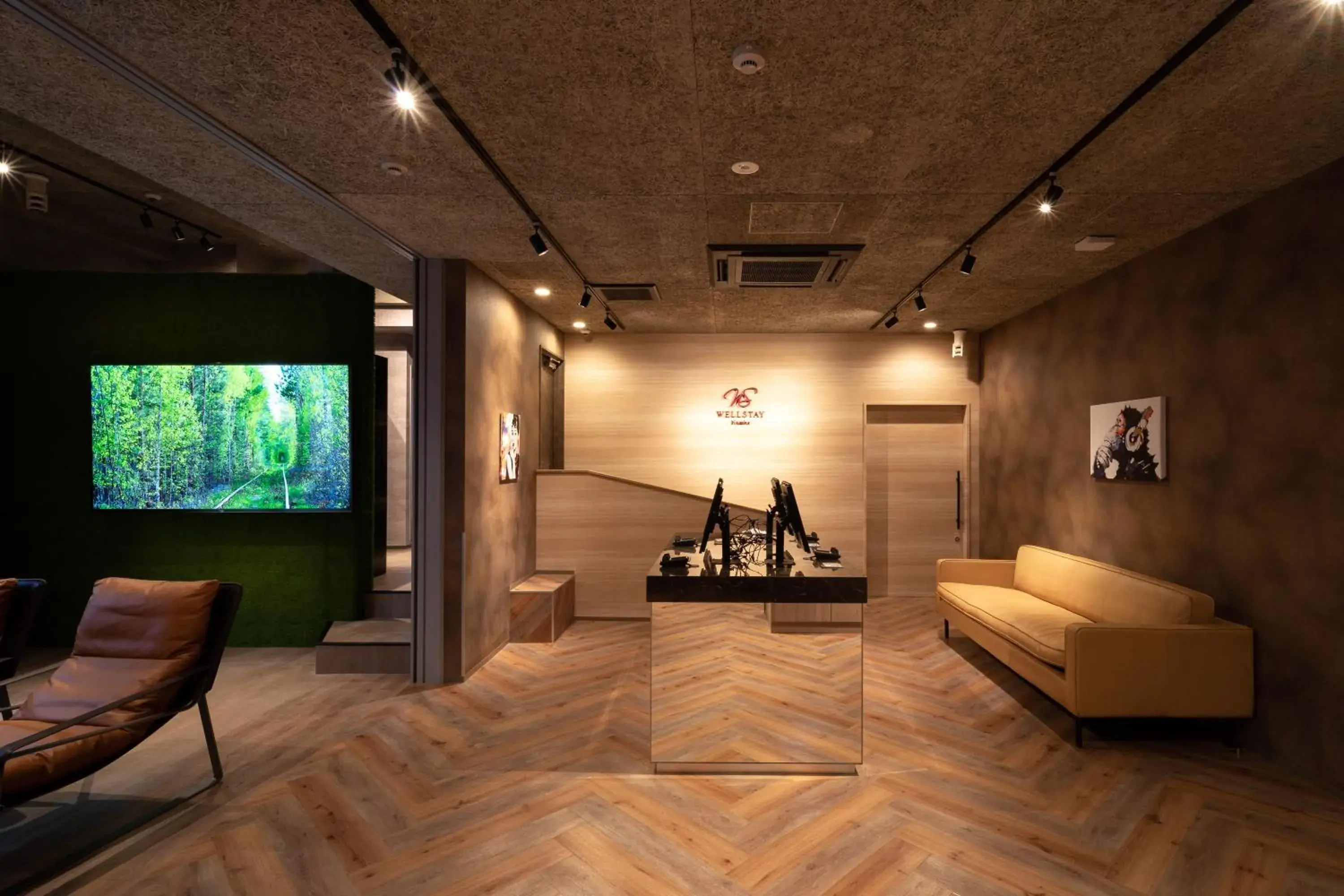Lobby or reception in WELLSTAY Namba Lobby or reception in WELLSTAY Namba