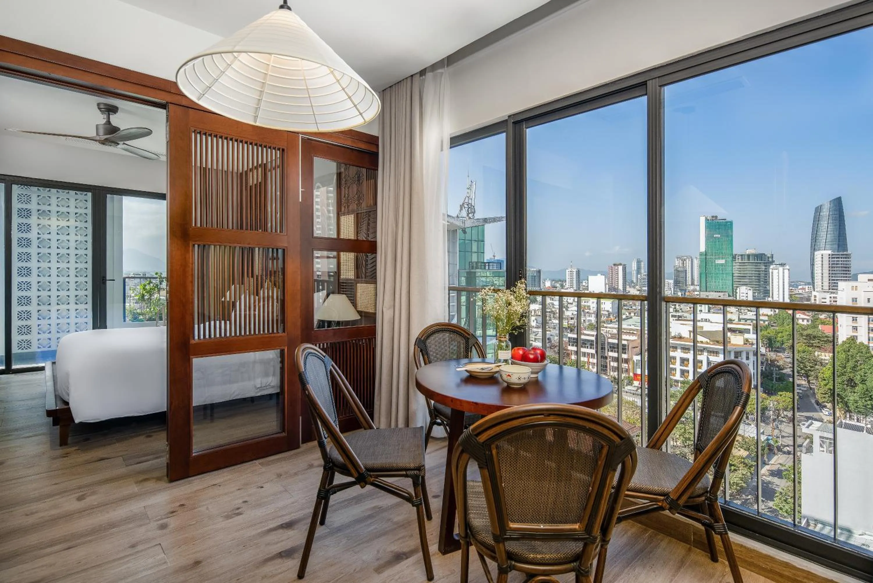 View (from property/room), Bed in Seahorse Tropical Da Nang Hotel by Haviland