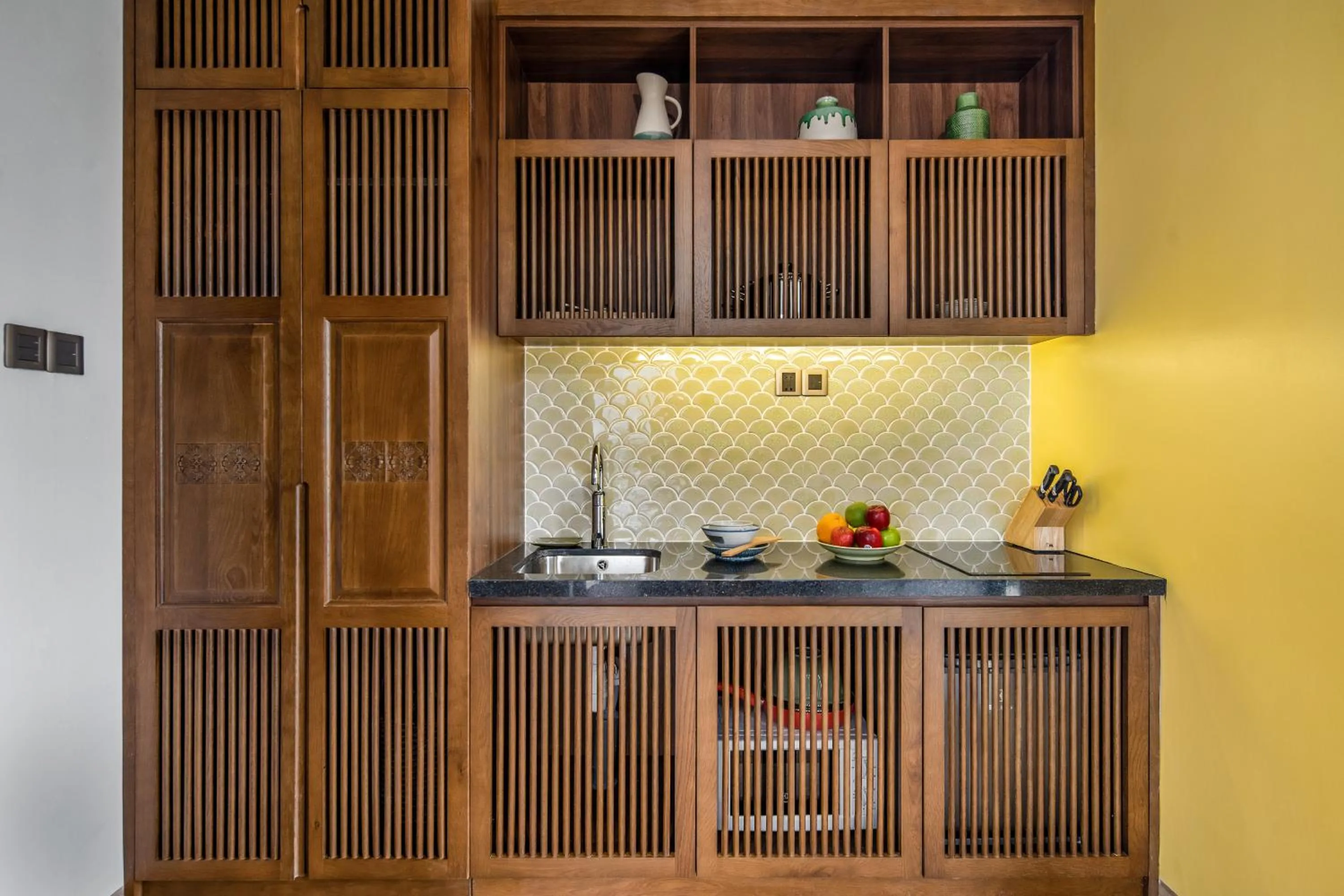 Kitchen or kitchenette in Seahorse Tropical Da Nang Hotel by Haviland