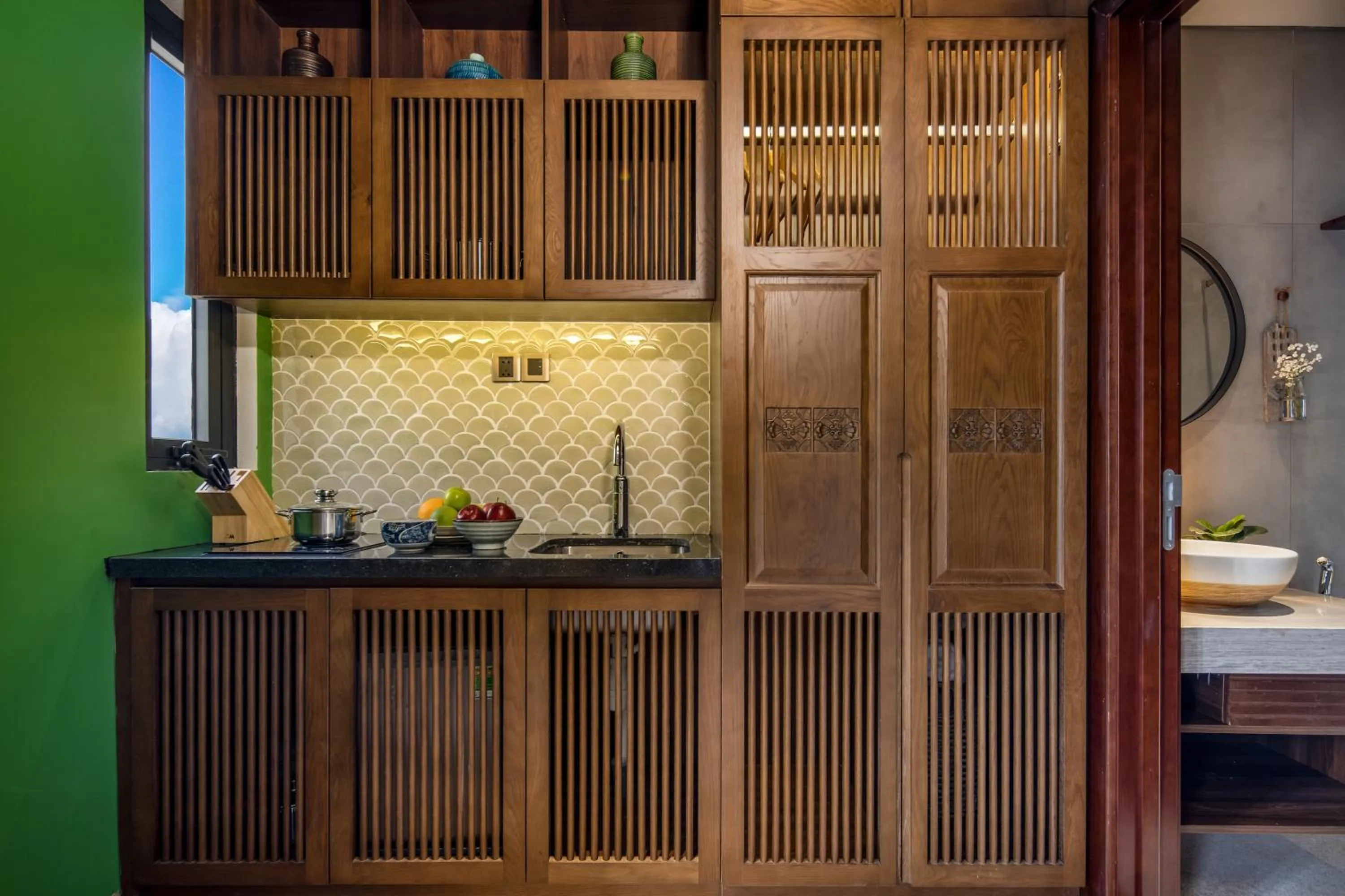 Kitchen or kitchenette in Seahorse Tropical Da Nang Hotel by Haviland