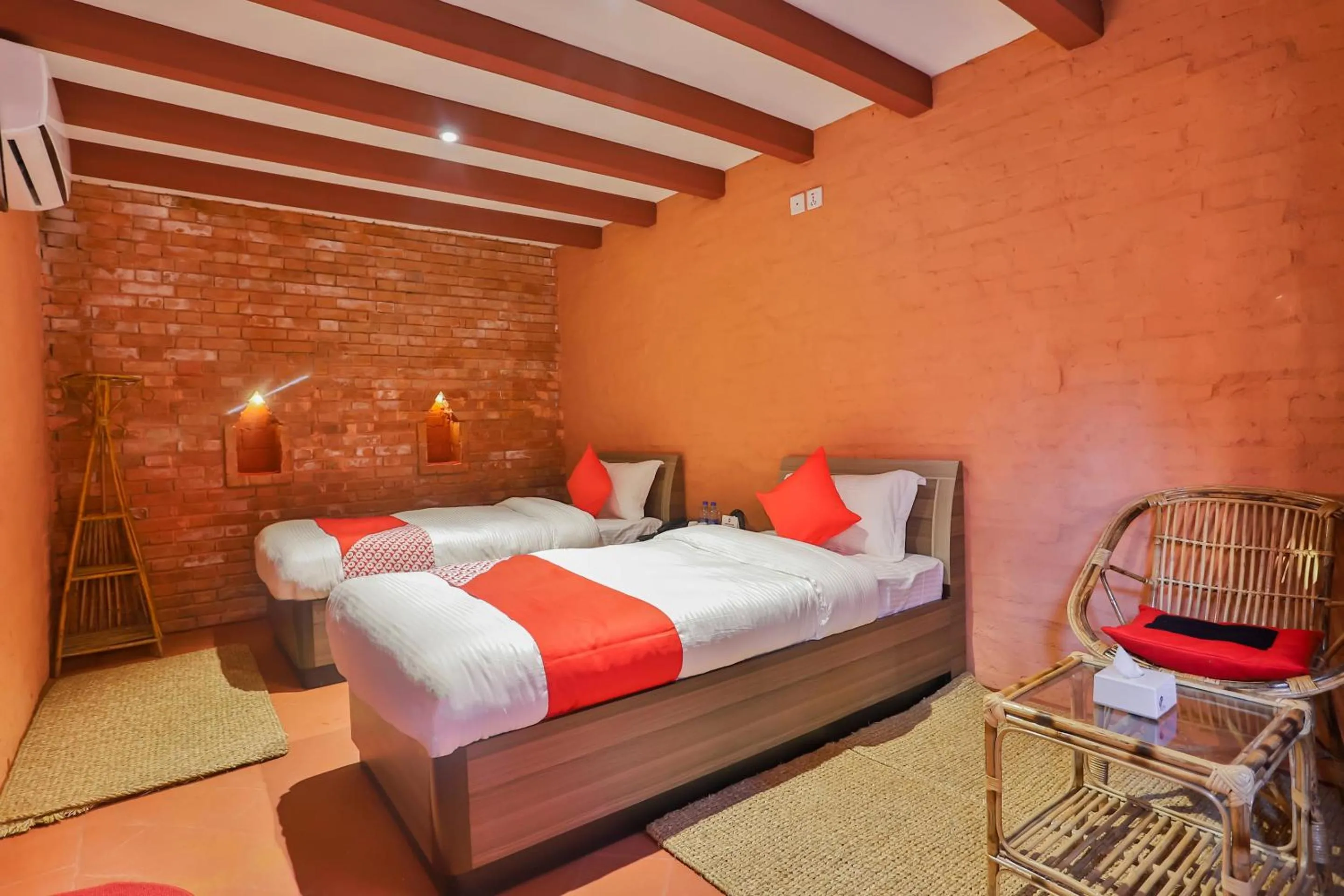 Bedroom, Bed in Kathmandu Cottage - Boutique