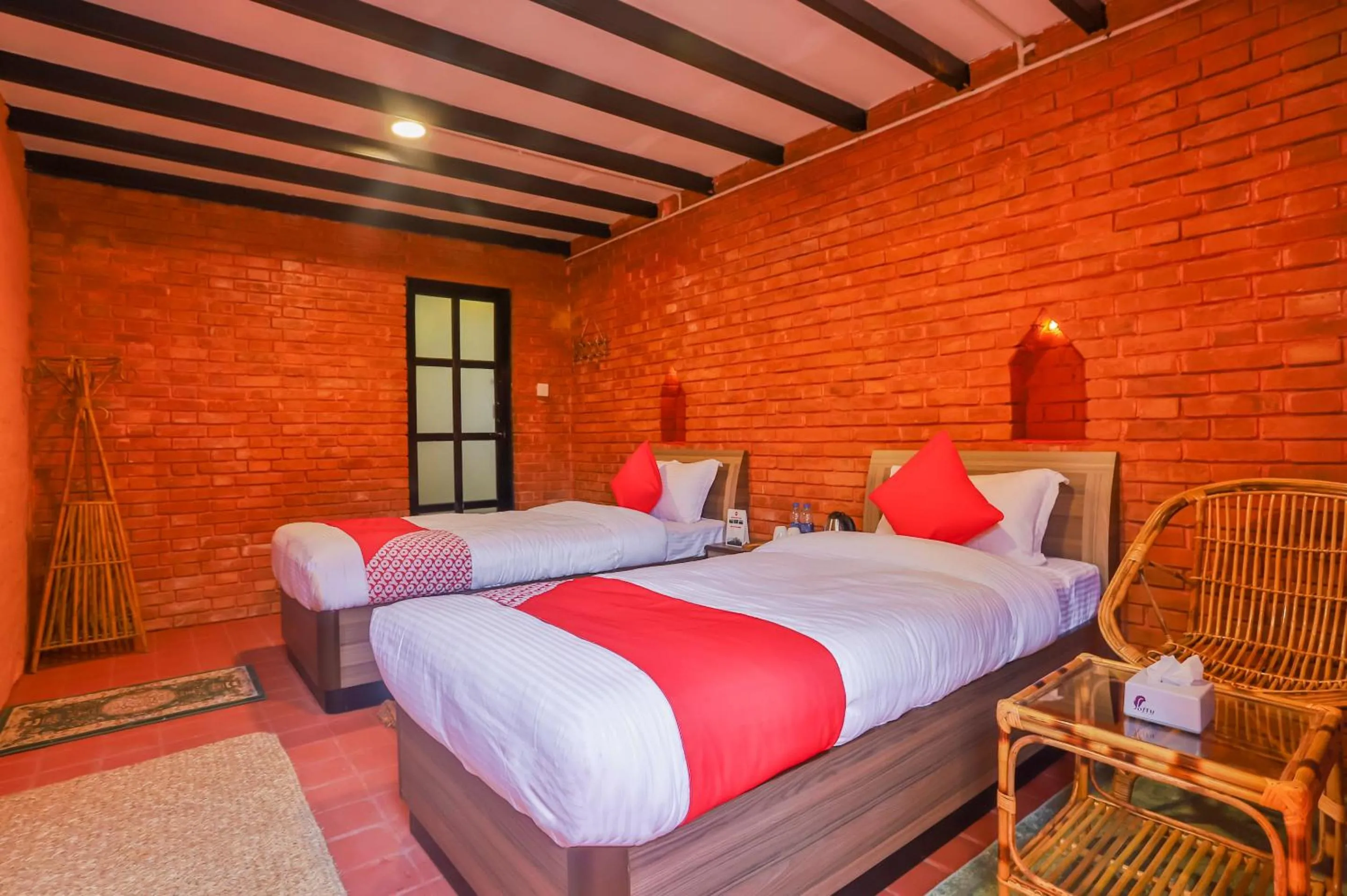 Bedroom, Bed in Kathmandu Cottage - Boutique