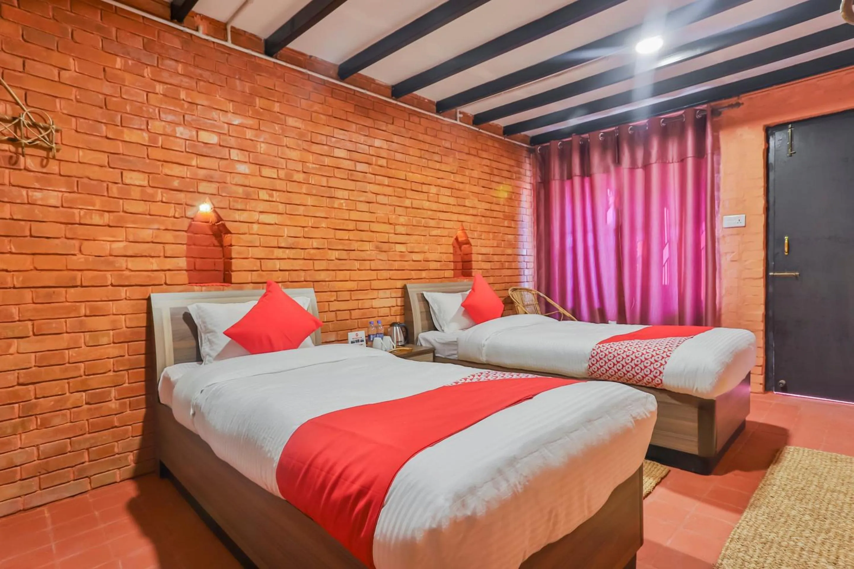 Bedroom, Bed in Kathmandu Cottage - Boutique